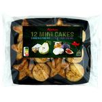 AUCHAN Mini cakes bleu poivre noix et chèvre figue miel 12 pièces 165g