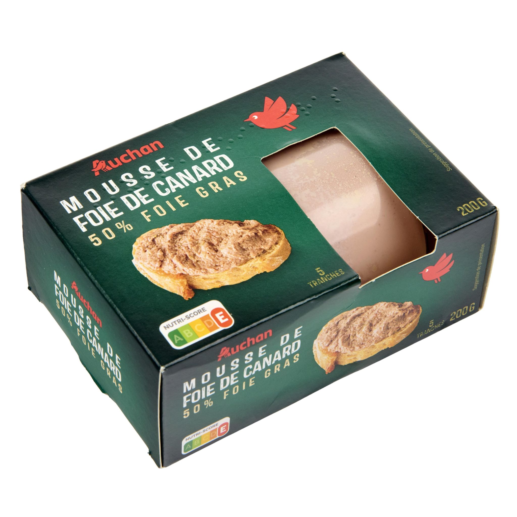 Voir la diapositive 4 : AUCHAN Mousse de foie de canard 200g
