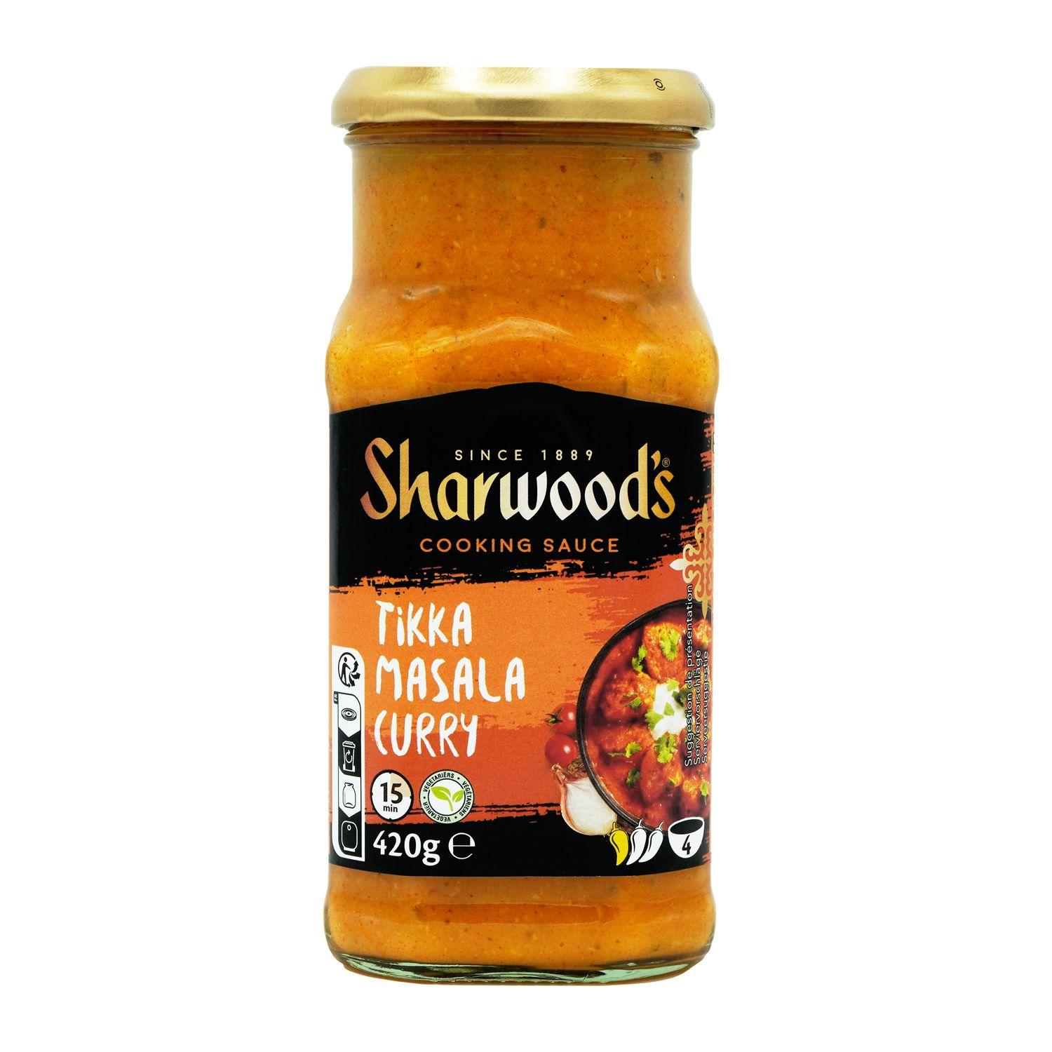SHARWOOD'S Sauce tikka masala au curry 420g
