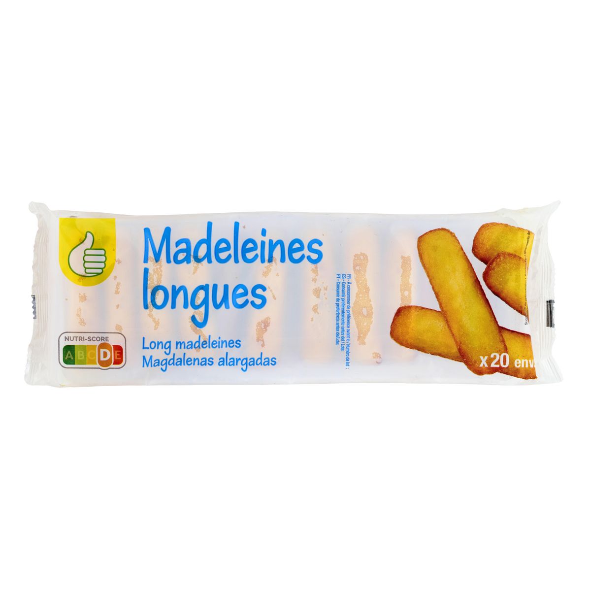 POUCE Madeleines longues environs 20 madeleines 250g