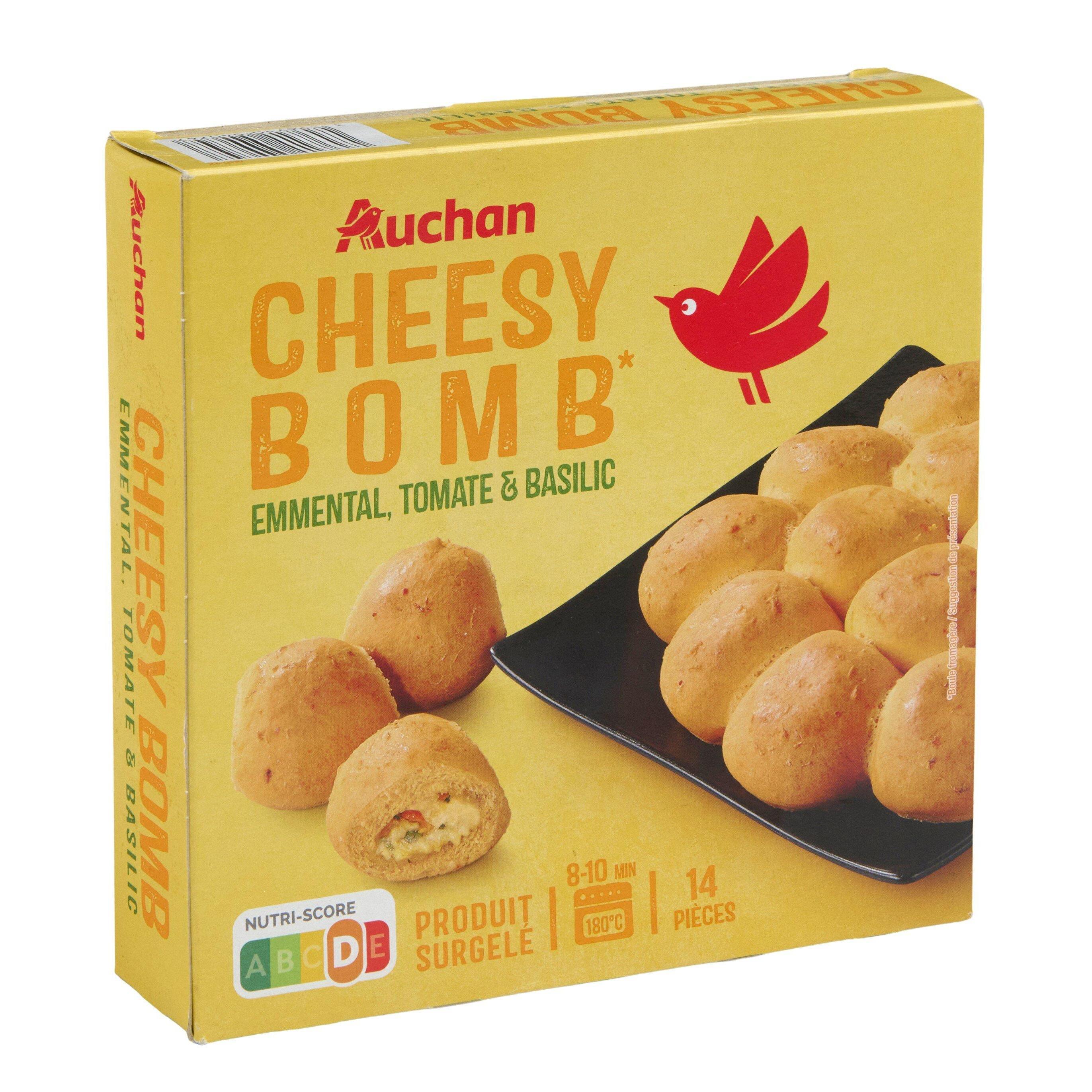 Voir la diapositive 3 : AUCHAN Cheesy bomb emmental 180g