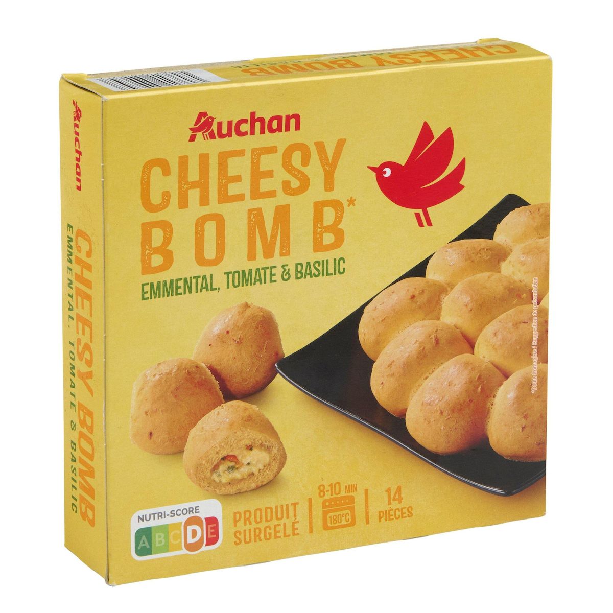 AUCHAN Cheesy bomb emmental 180g