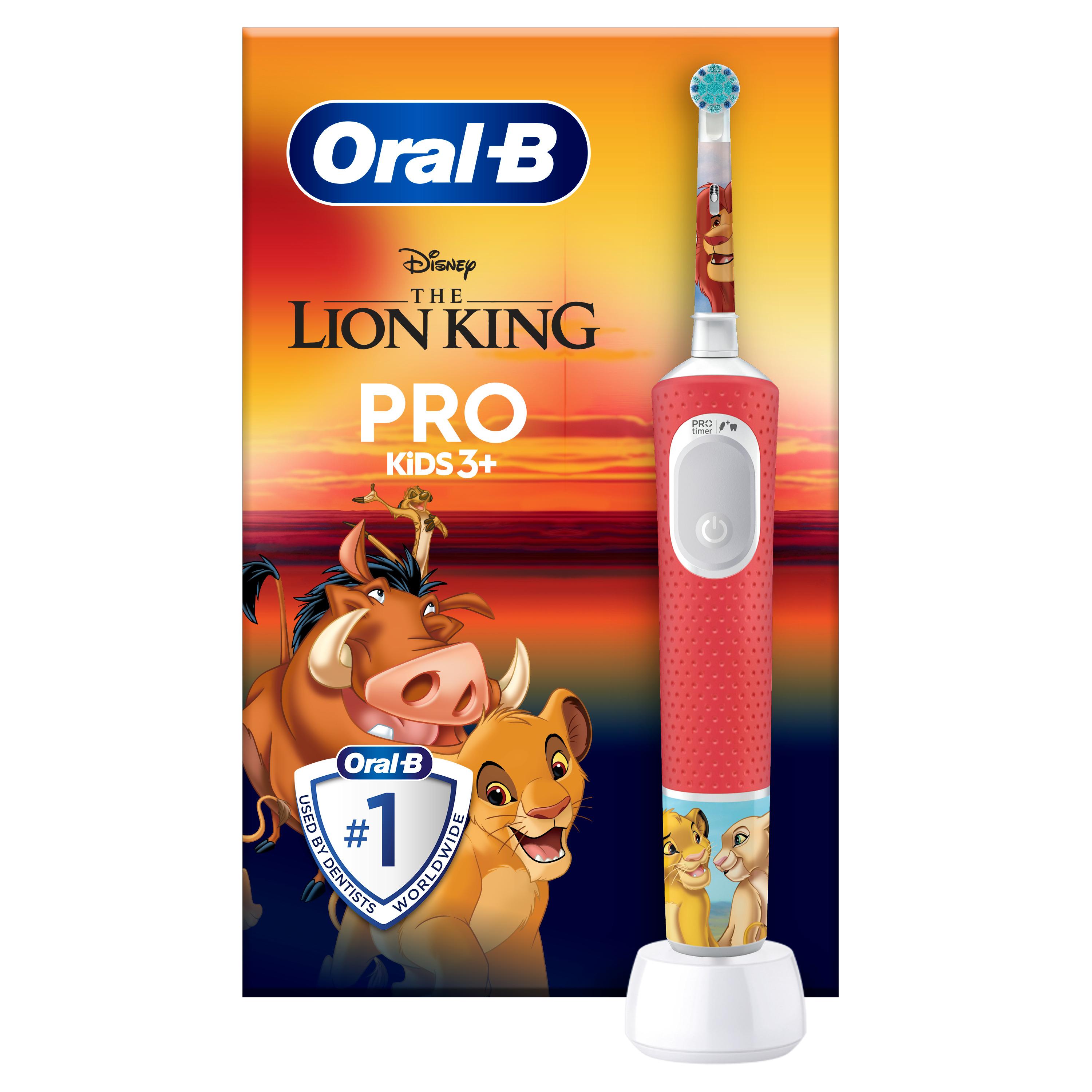 Voir la diapositive 2 : ORAL-B Brosse à dents électrique kids 3+ le roi lion 1 brosse à dents