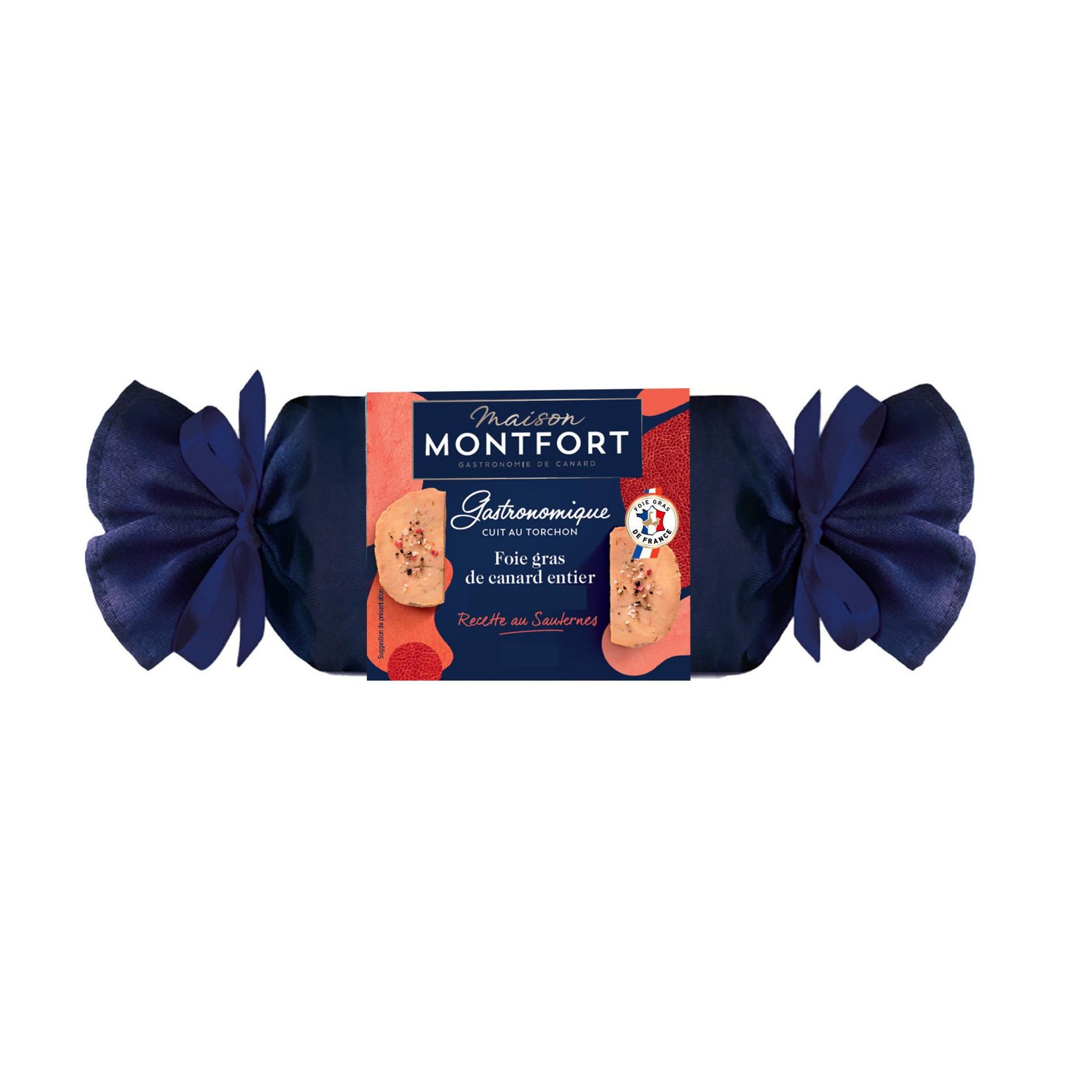 MAISON MONTFORT Foie gras de canard entier Gastronomique au Sauternes cuit au torchon 280g