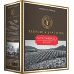 Vin rouge IGP Pays d'Hérault  Terroir et Tradition bib 3l