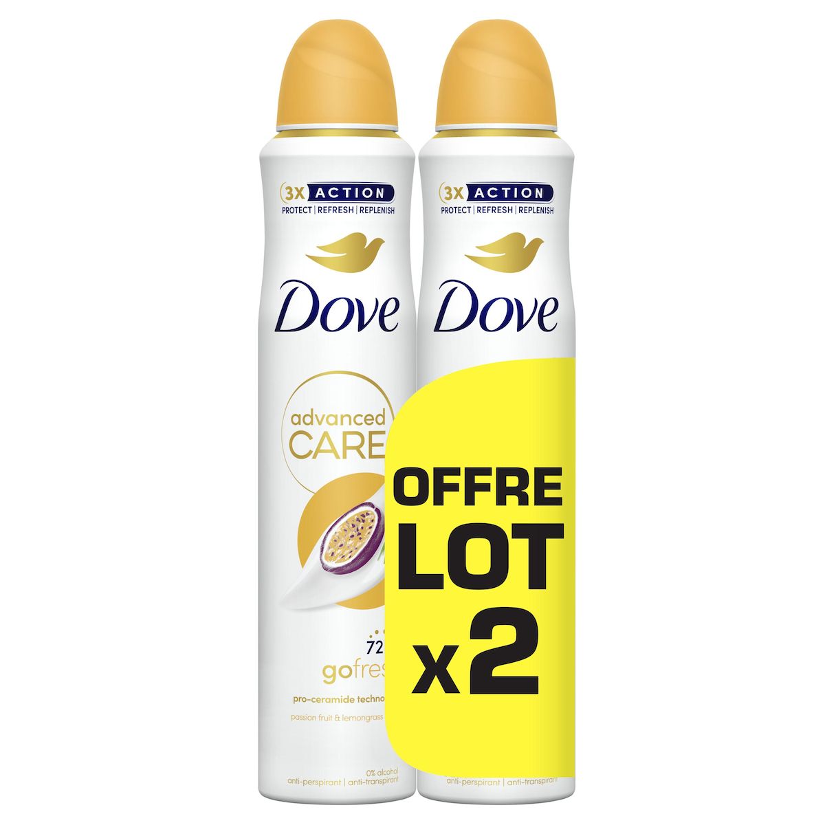 DOVE Advance care Déodorant 2x200ml