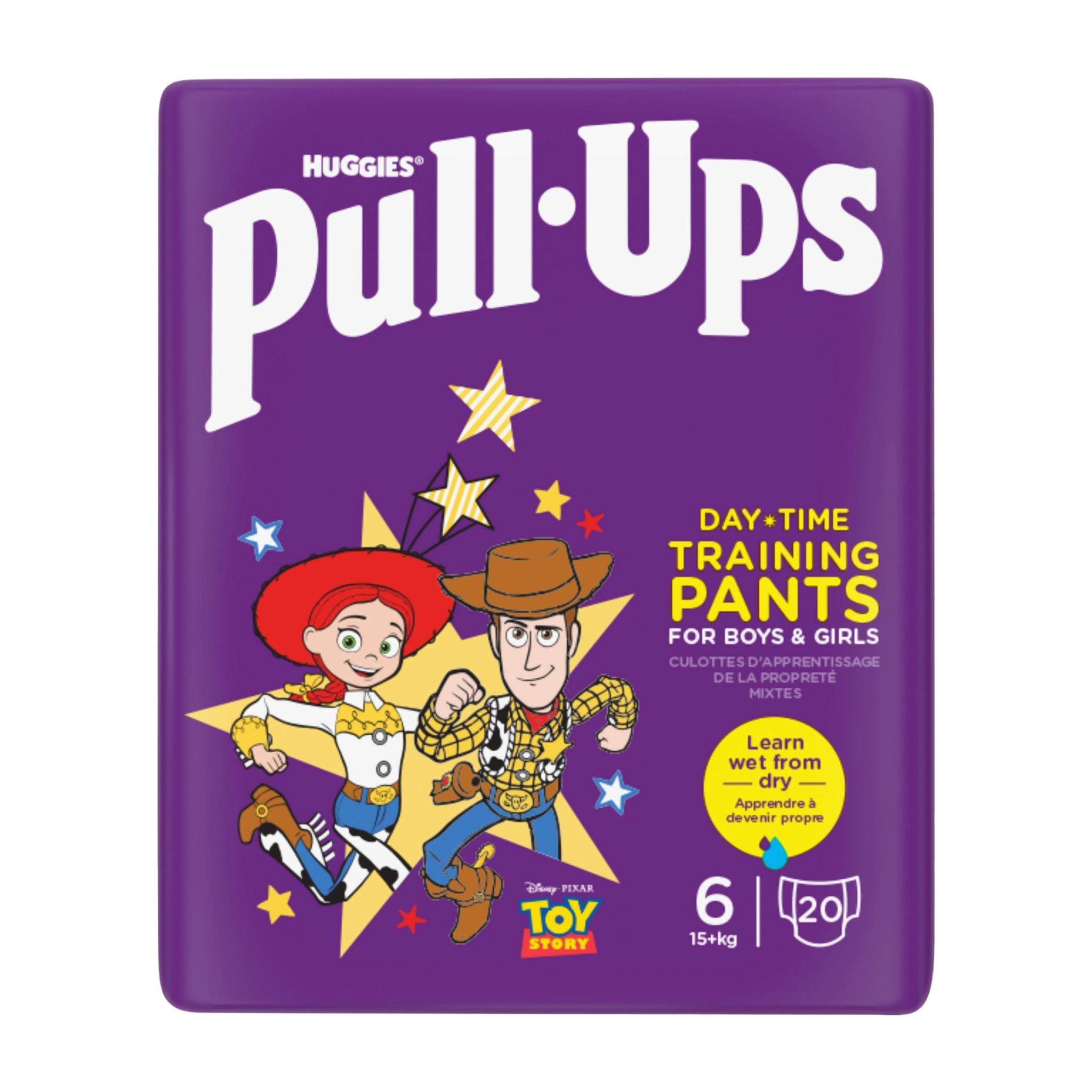 HUGGIES PULL UPS COUCHES CULOTTES TAILLE 6 15KG+ 20 COUCHES