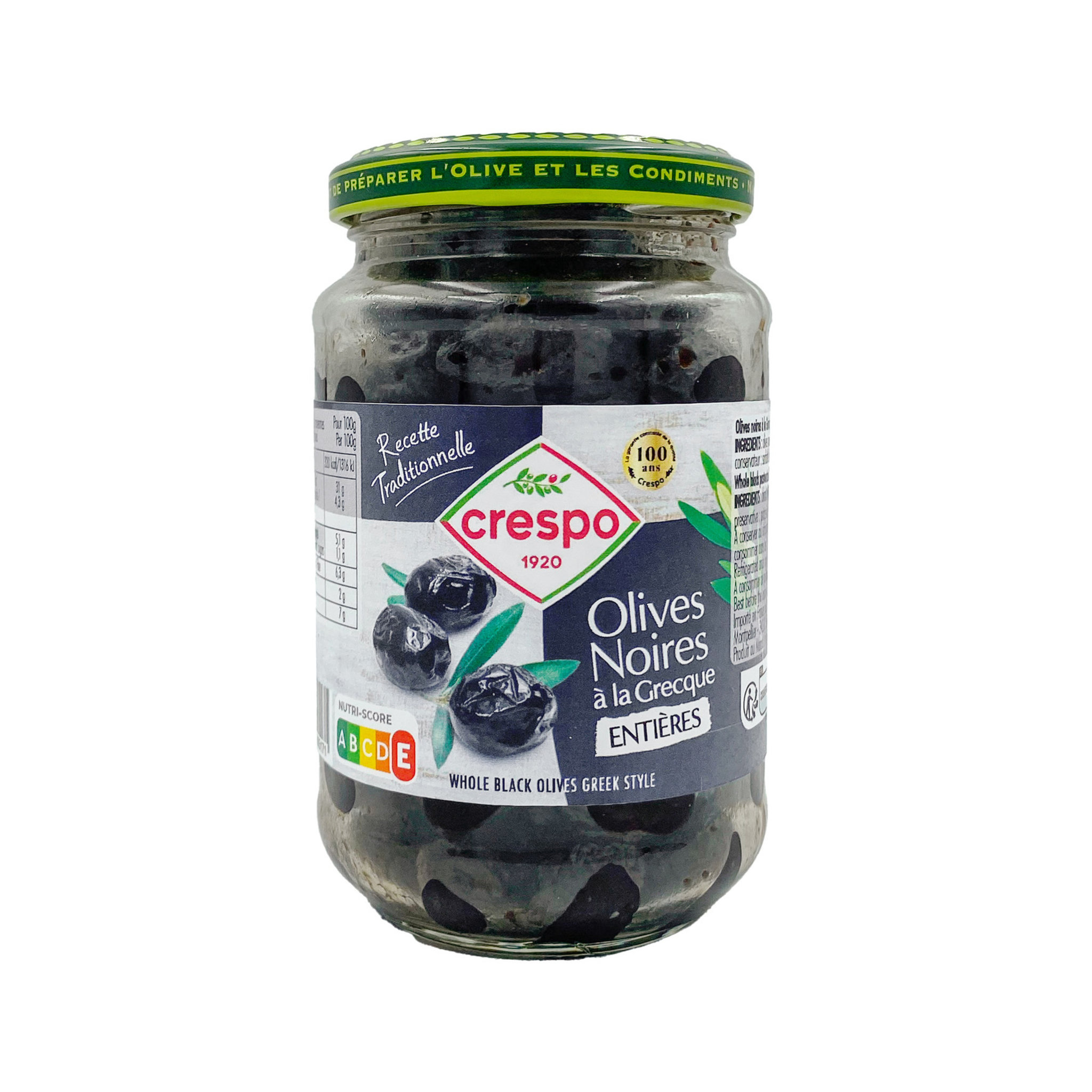 CRESPO Olives noires entières à la Grecque 250g pas cher - Auchan.fr