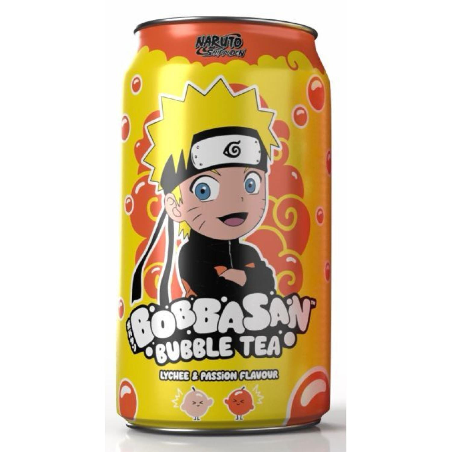 BOBBASAN Canette bubble tea fuit passion litchi 32cl