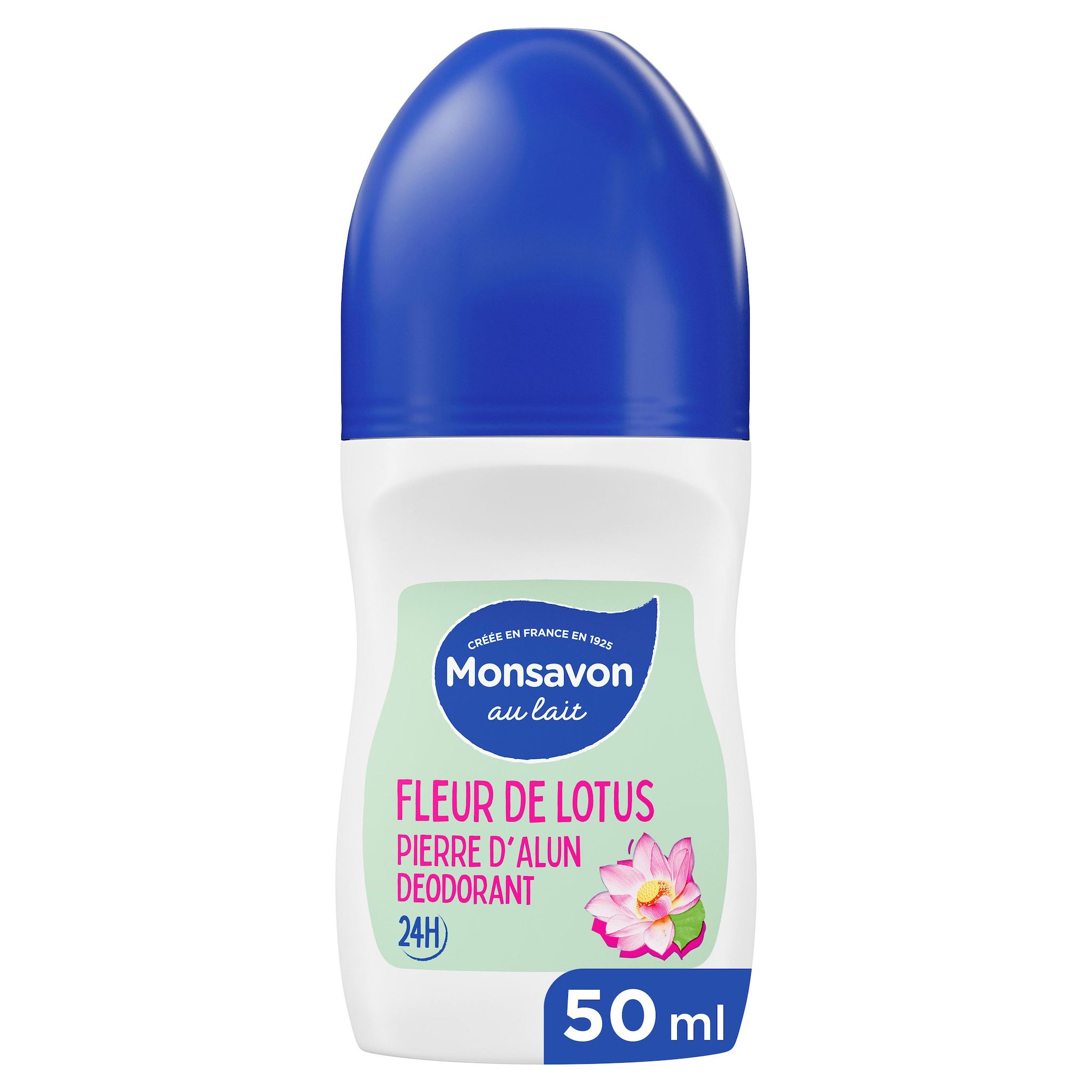 MONSAVON Déodorant fleur de lotus et pierre d'alun 50ml