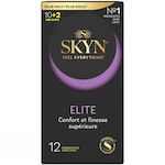 SKYN Elite Préservatifs sans latex confort et finesse supérieure 10+2 gratuits