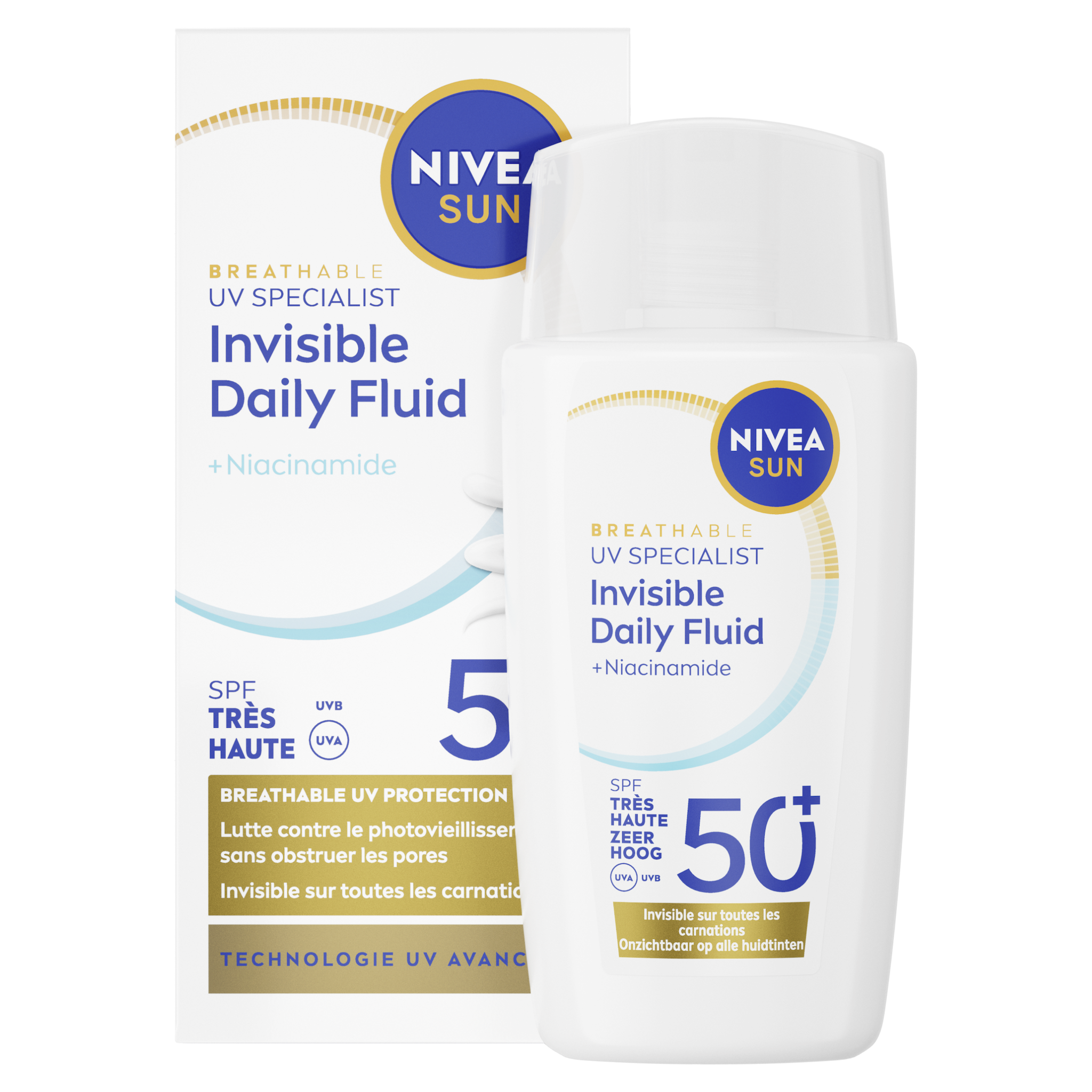 NIVEA SUN Invisible Daily Fluid SPF50+ niacinamide 40ml