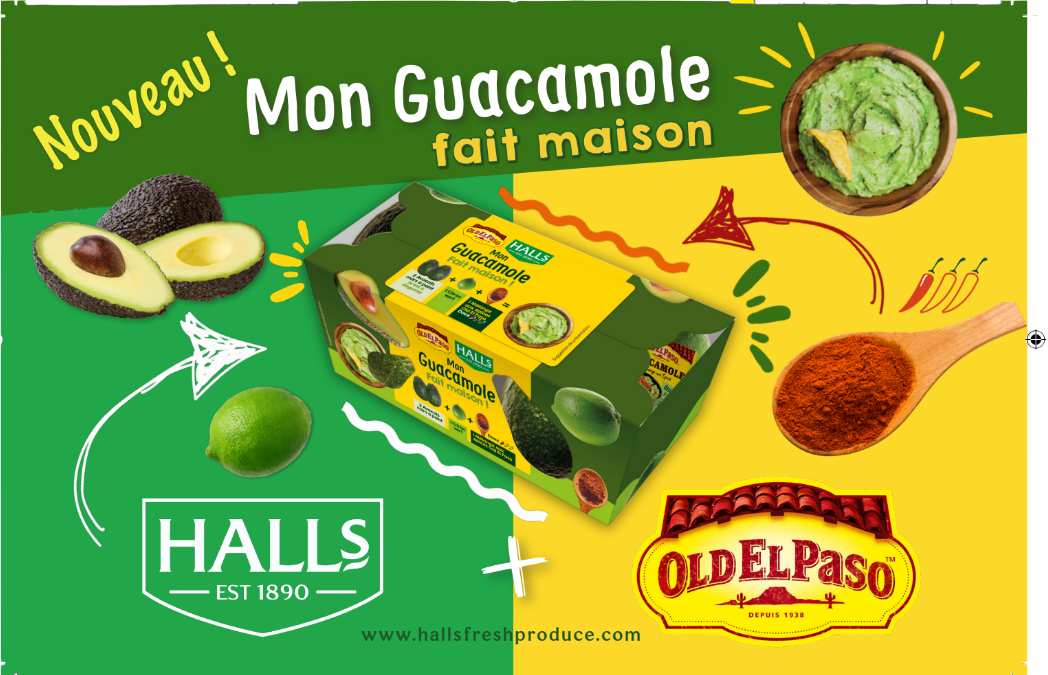 Voir la diapositive 2 : Kit guacamole maison 2 avocats + 1 citron vert + 1 sachet d'épices Old el Paso 1 kit