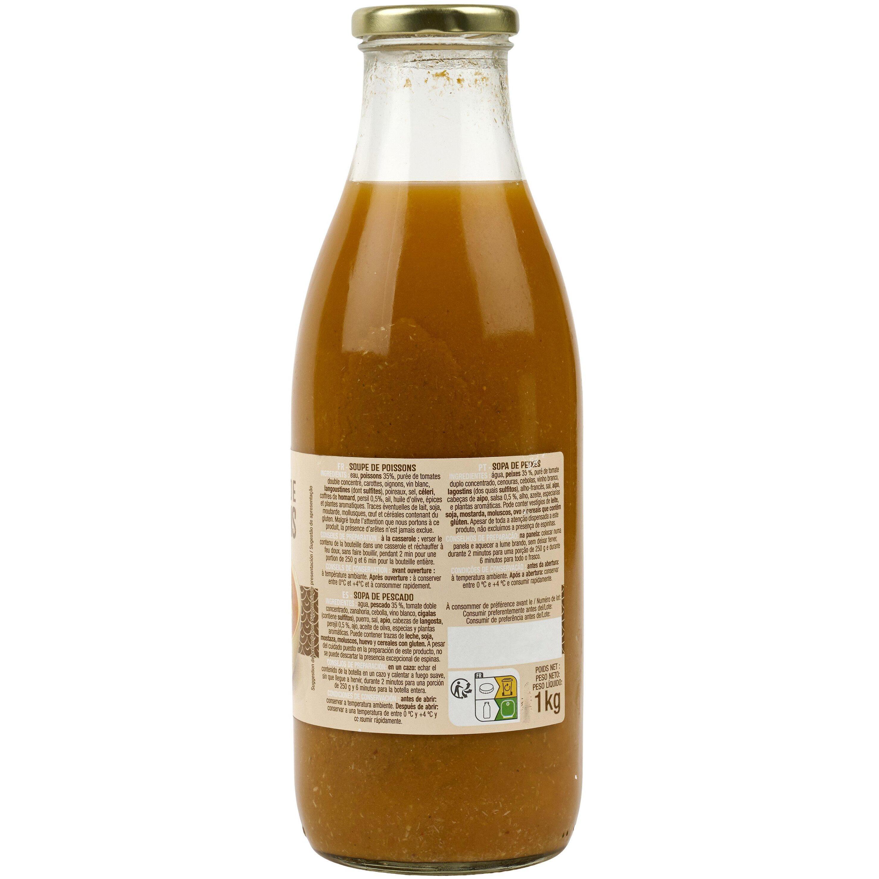 Voir la diapositive 3 : AUCHAN Soupe de poisson 1l