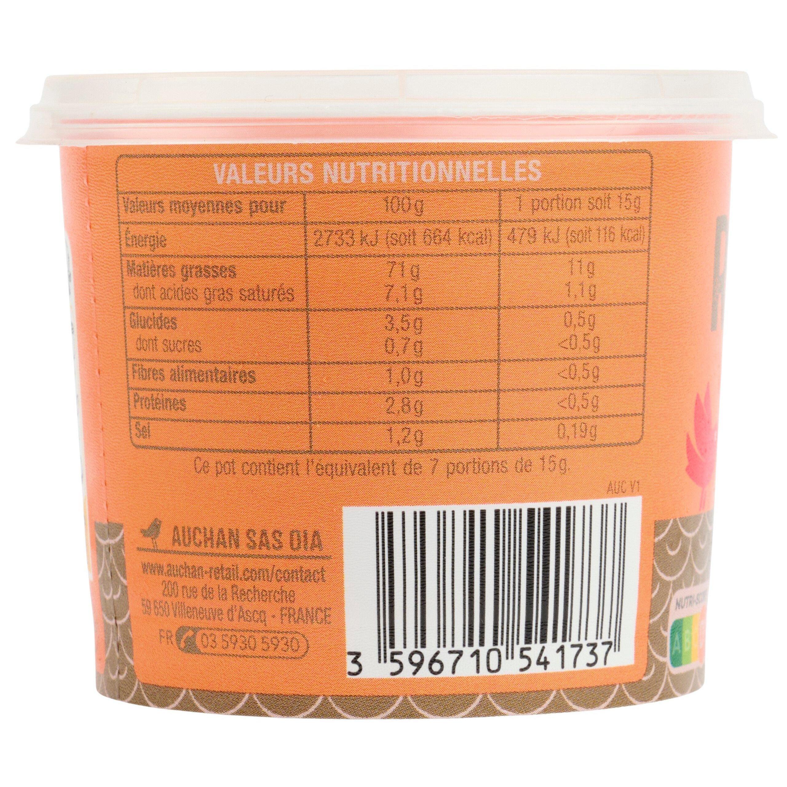 Voir la diapositive 4 : AUCHAN Rouille 110g