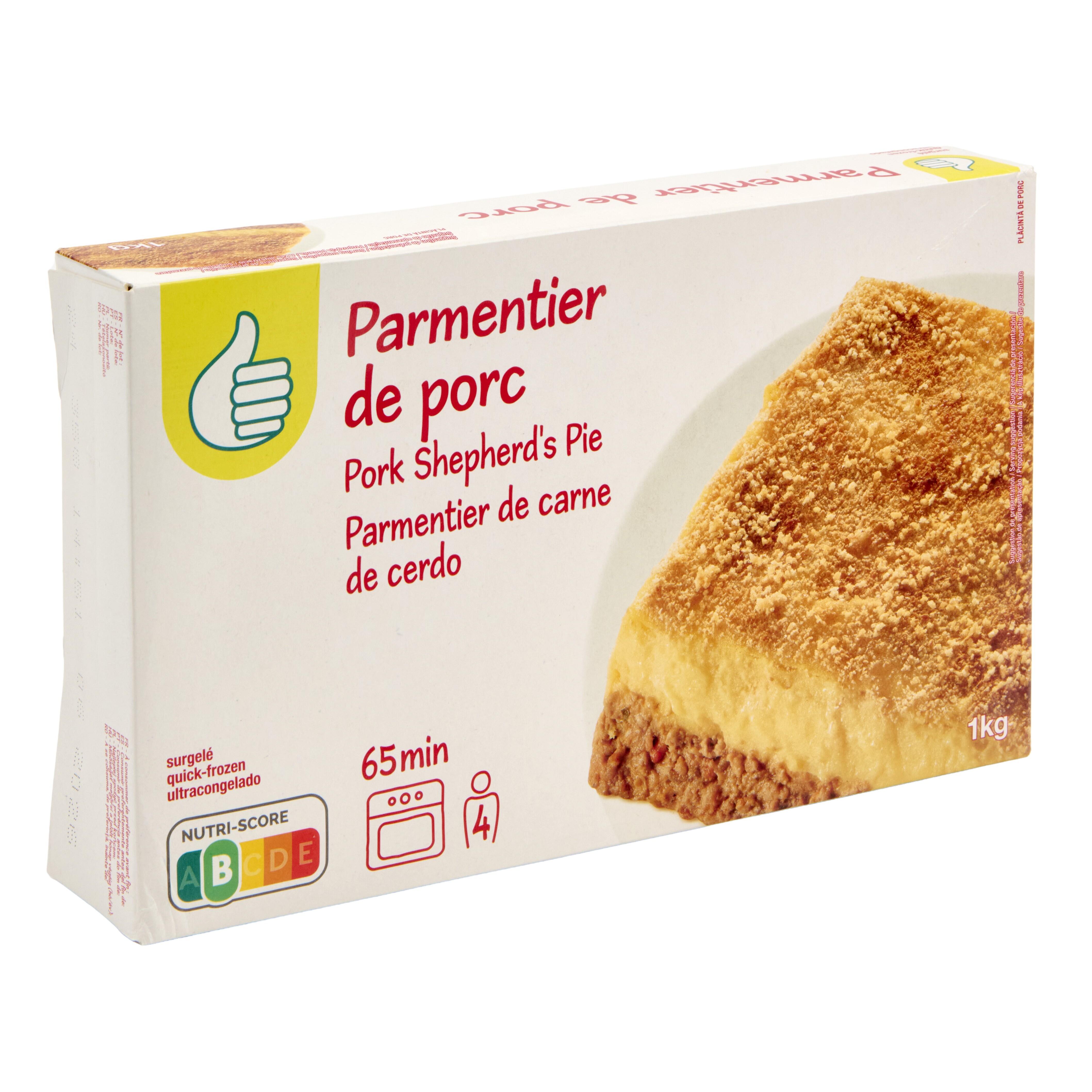 Voir la diapositive 2 : POUCE Parmentier de porc 1kg