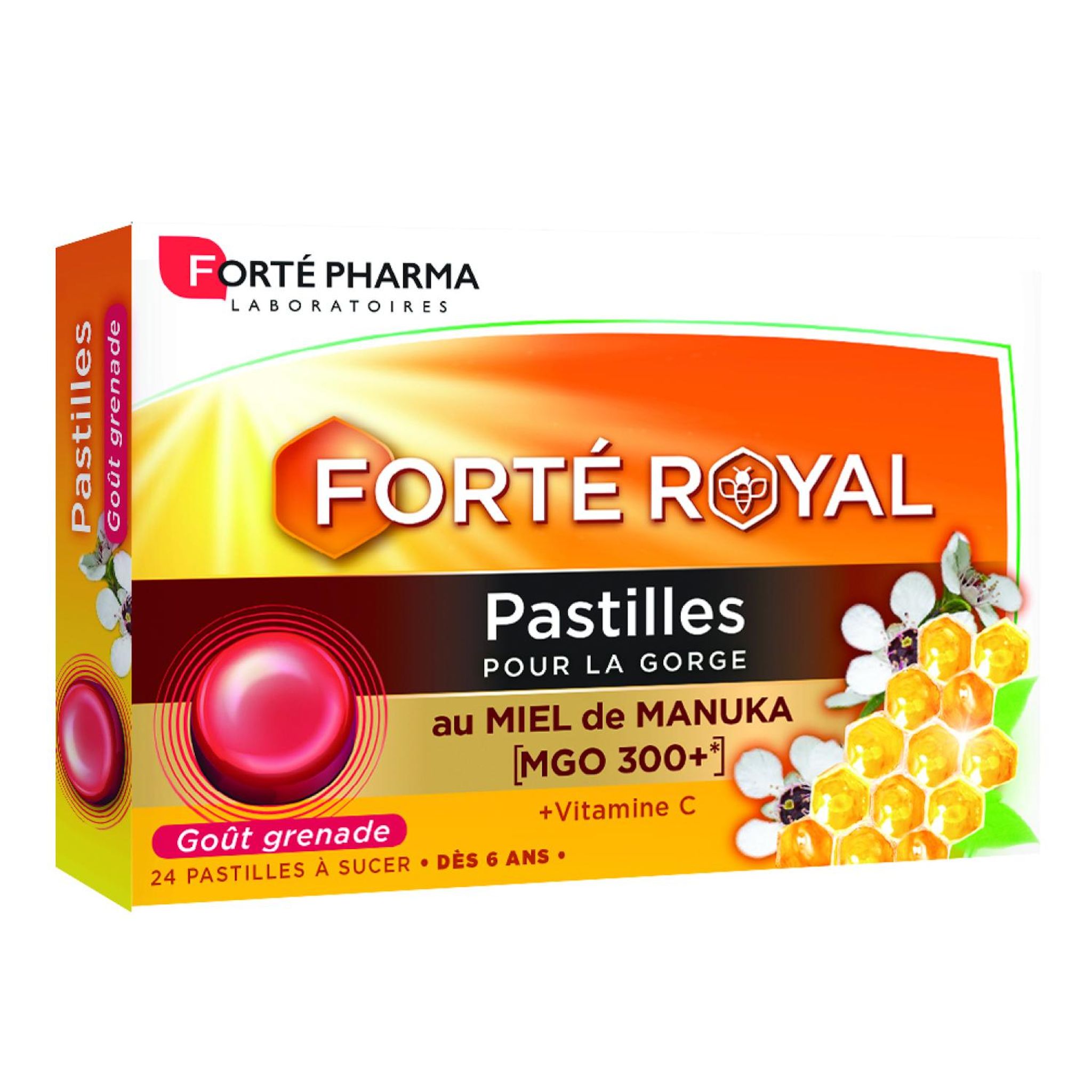 FORTE PHARMA Pastilles gorge miel 24 pastilles