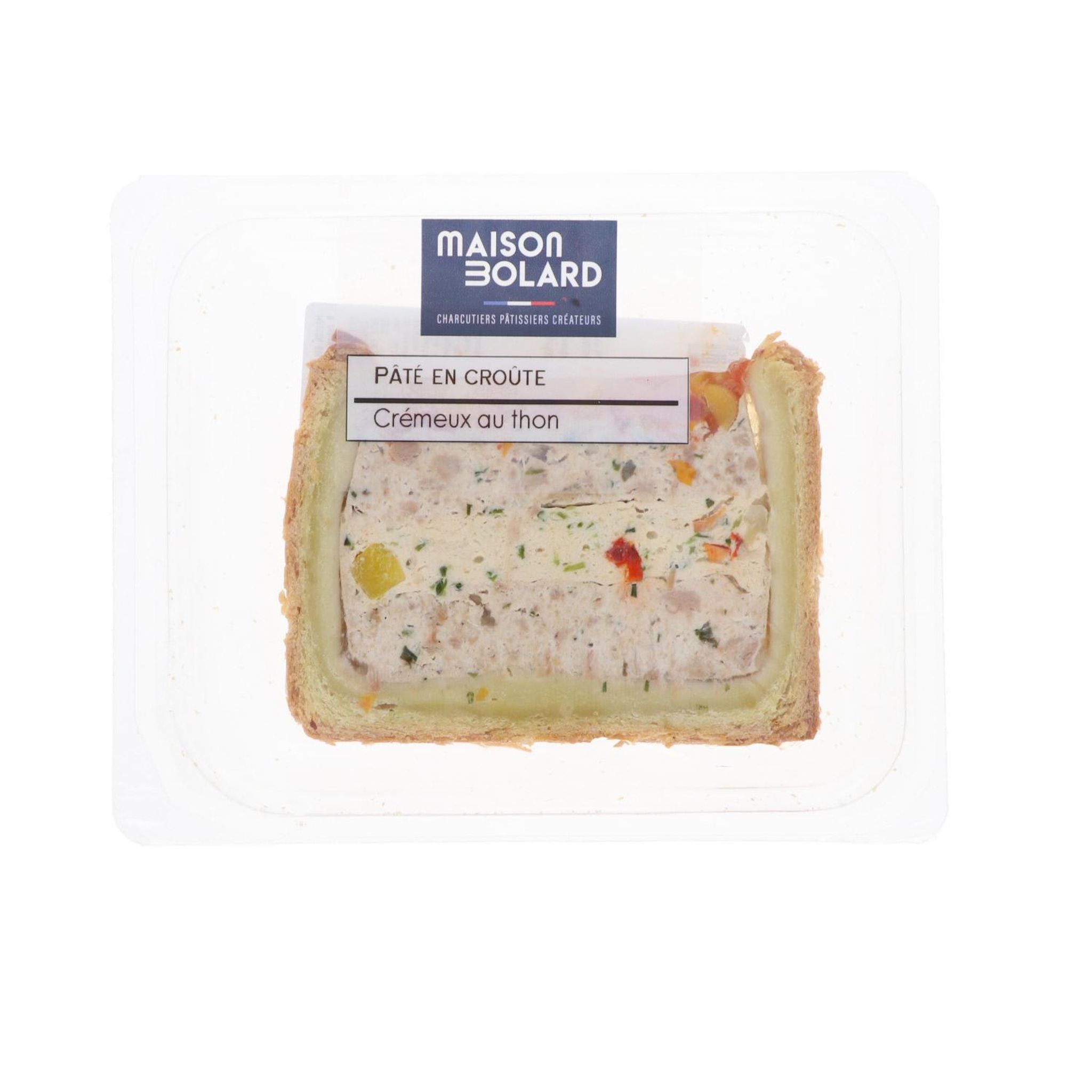 MAISON BOLARD Pâté en croûte crémeux au thon 1 tranche 100g