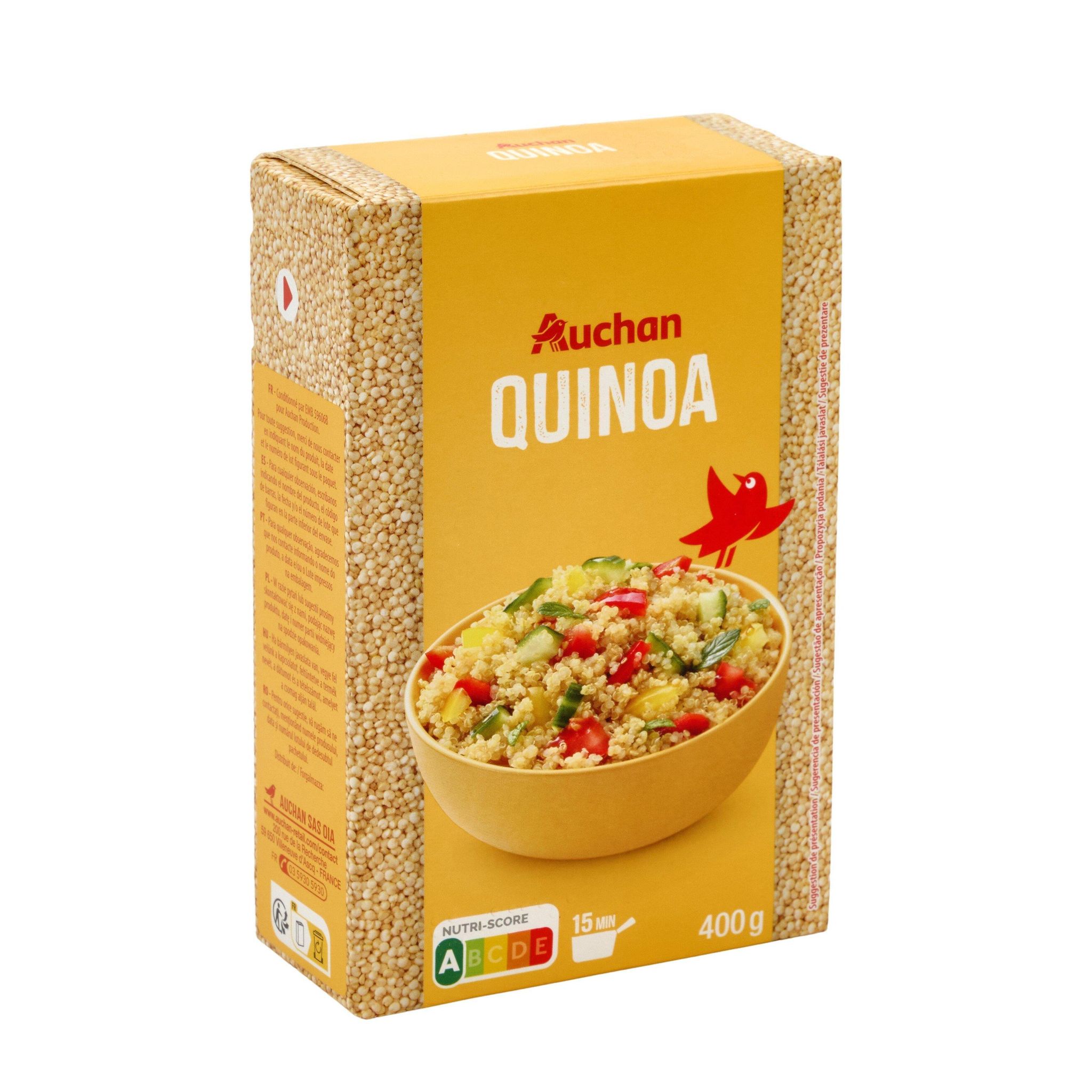 Voir la diapositive 2 : AUCHAN Quinoa 400g