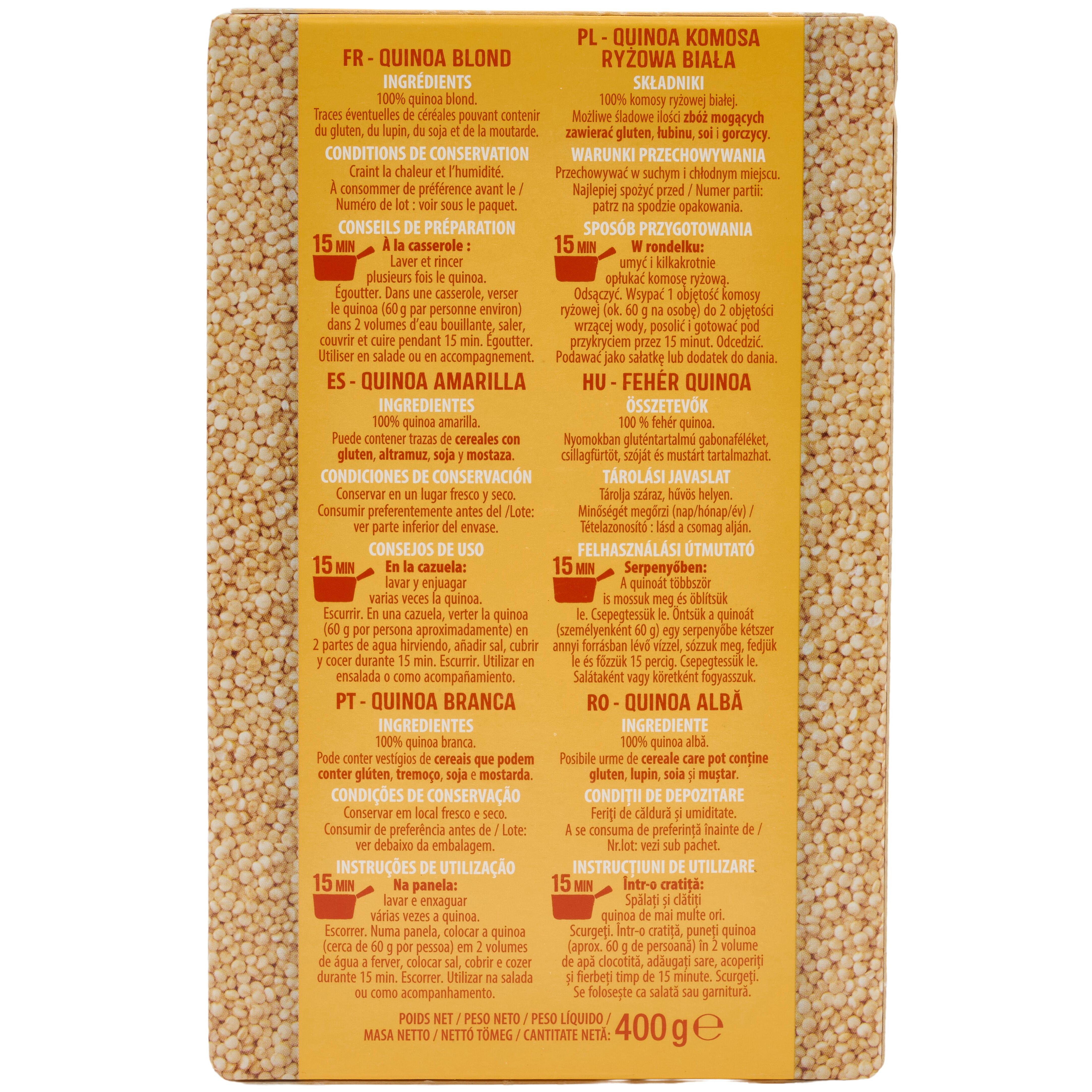 Voir la diapositive 3 : AUCHAN Quinoa 400g