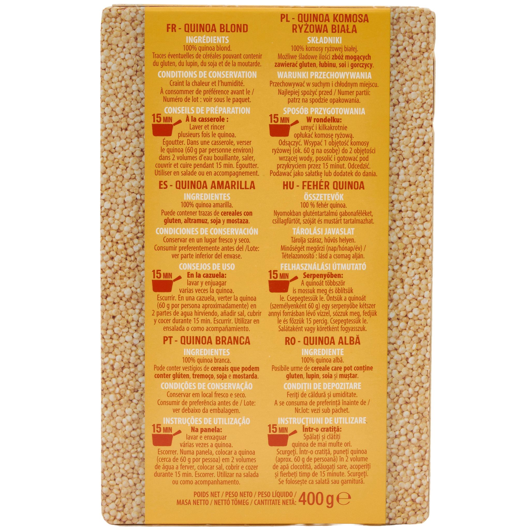 Voir la diapositive 4 : AUCHAN Quinoa 400g