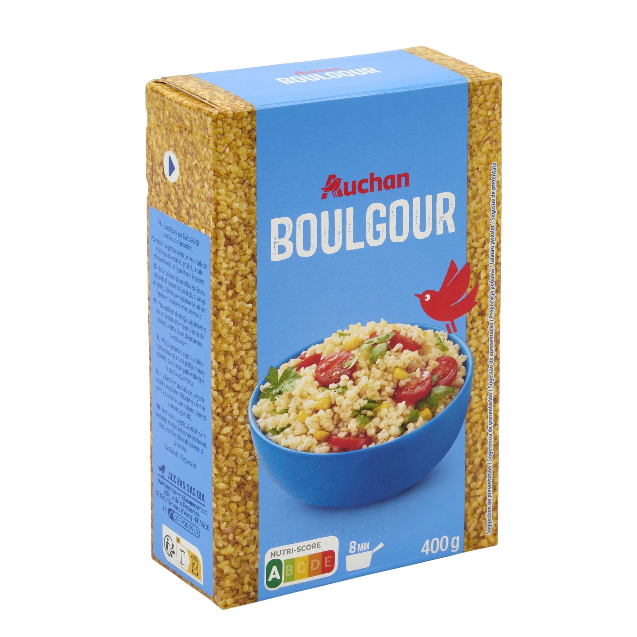 Voir la diapositive 2 : AUCHAN Boulgour 400g
