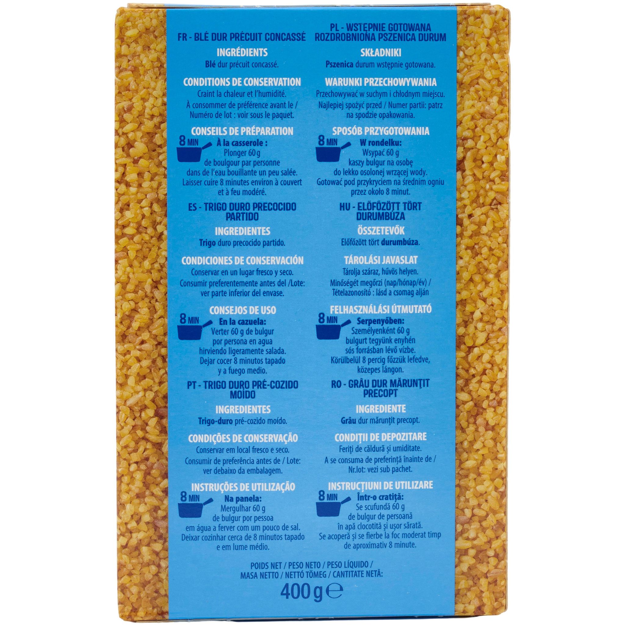 Voir la diapositive 4 : AUCHAN Boulgour 400g