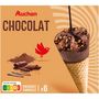 Voir la diapositive 4 : AUCHAN Cônes glacés chocolat 6 pièces 450g
