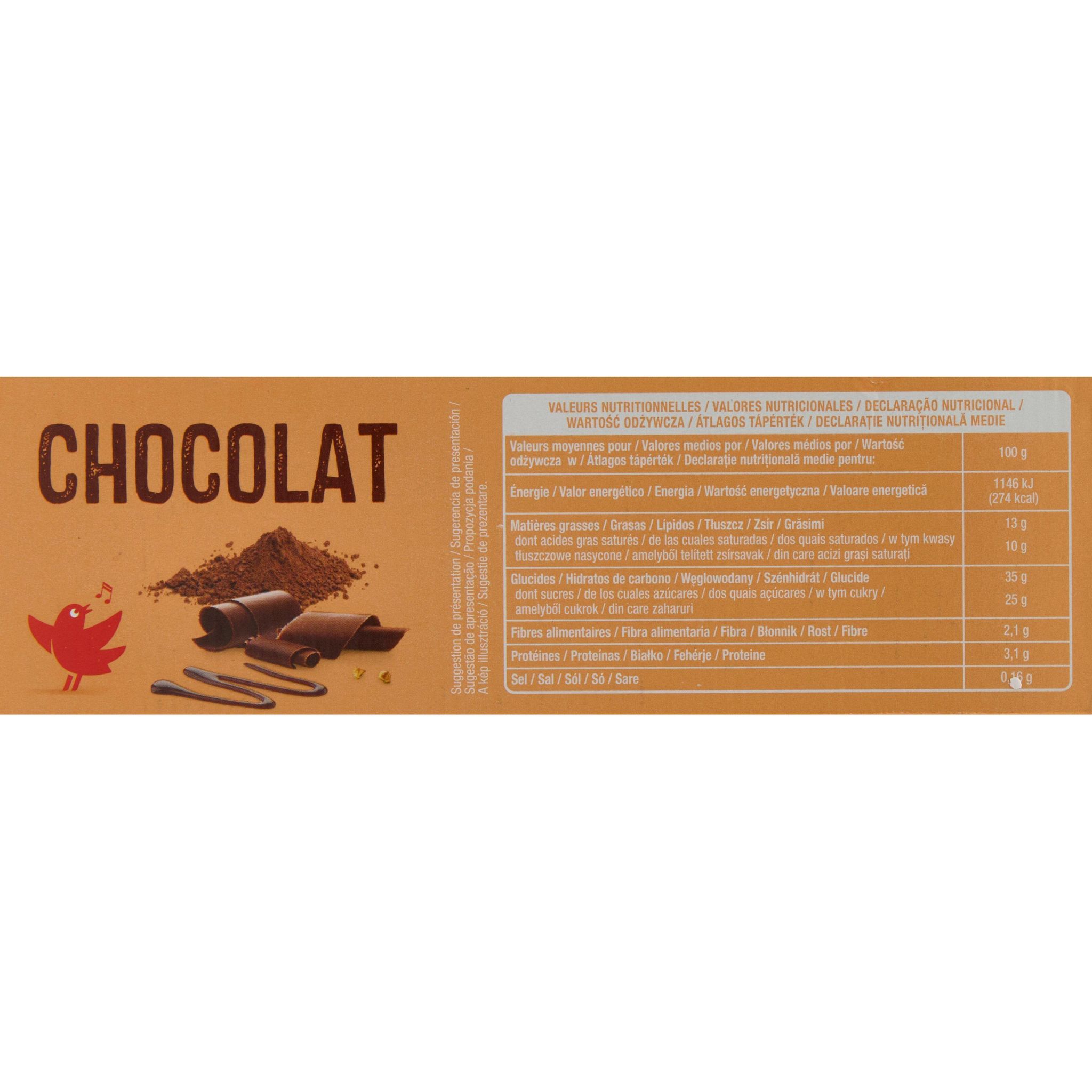 Voir la diapositive 5 : AUCHAN Cônes glacés chocolat 6 pièces 450g