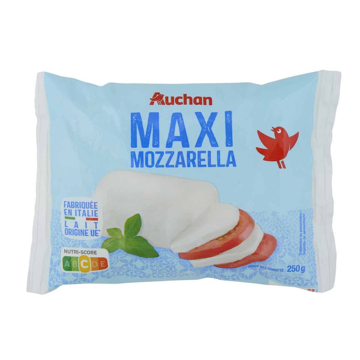 AUCHAN Maxi Mozzarella 250g