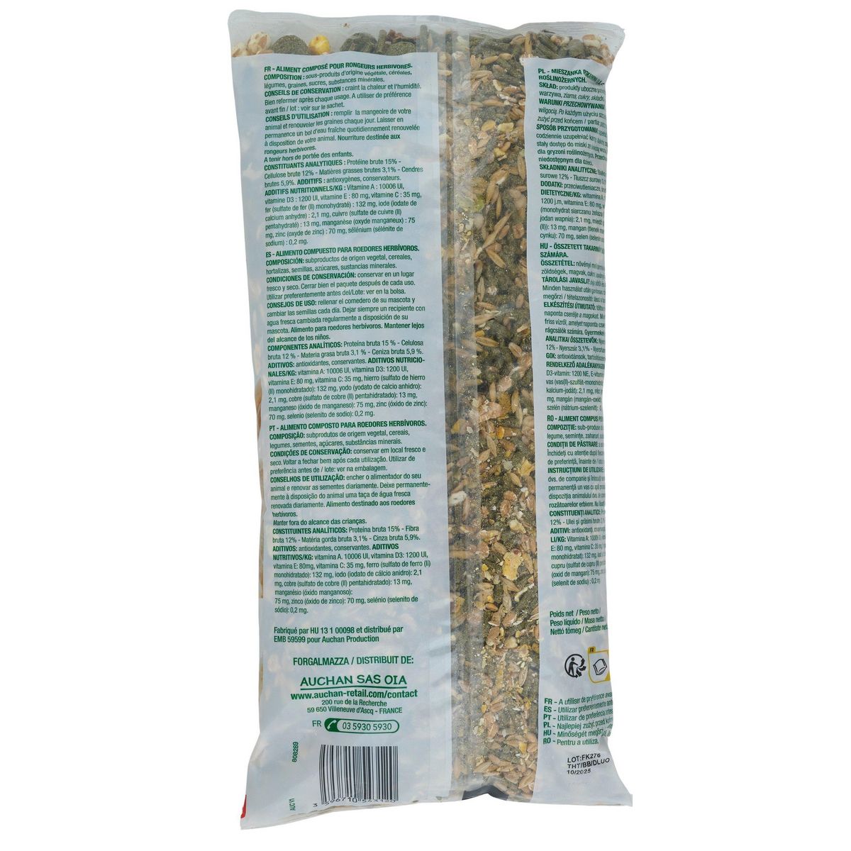 POUCE Mélange de graines pour rongeurs granivores 1kg