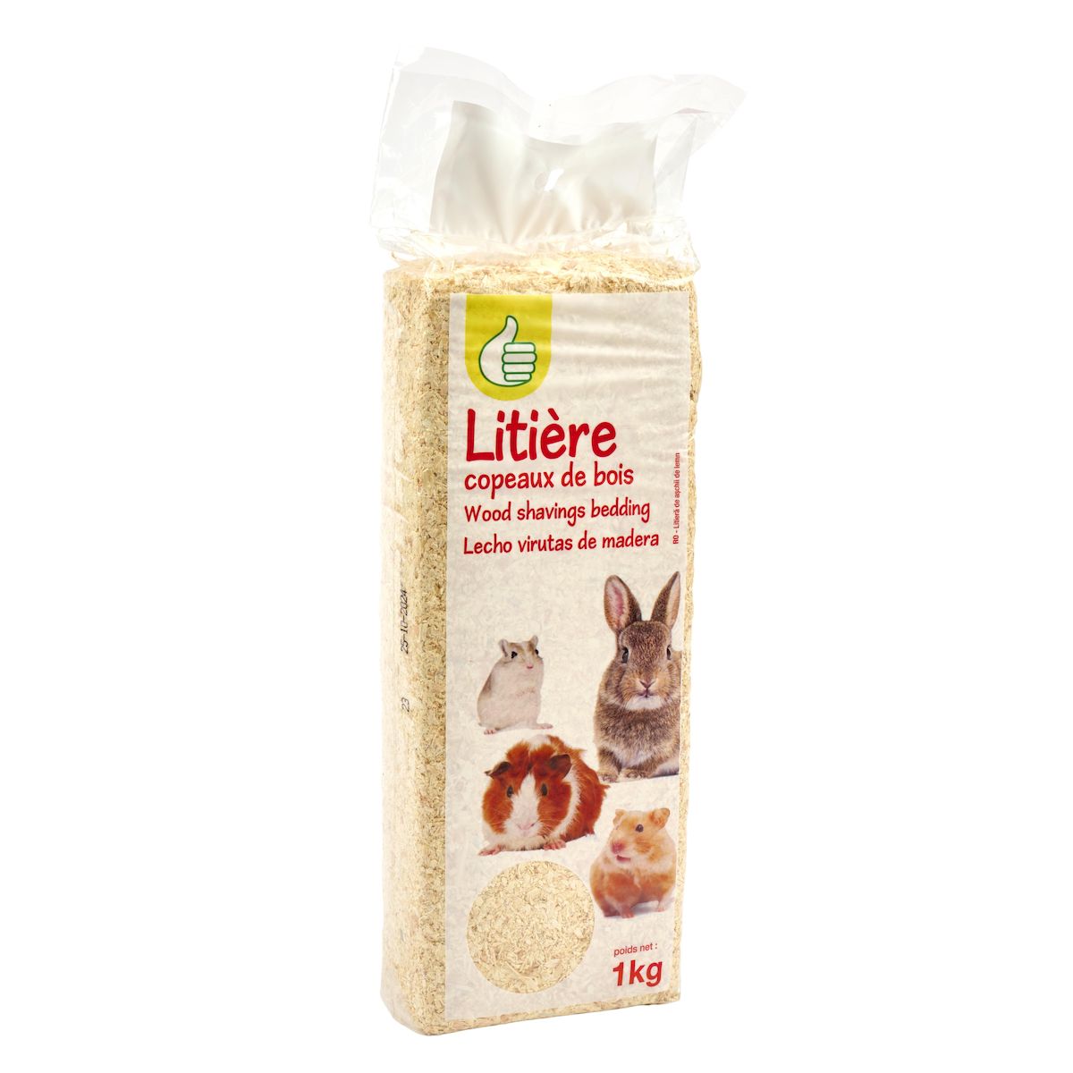 POUCE Litiere copeaux bois 1kg