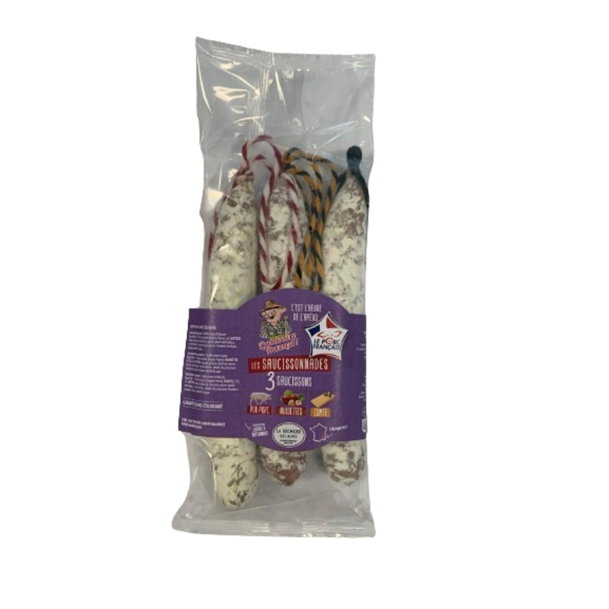 LE SECHOIR DES ALPES Lot de 3 saucissons V1 VPF 3 pièces 360g