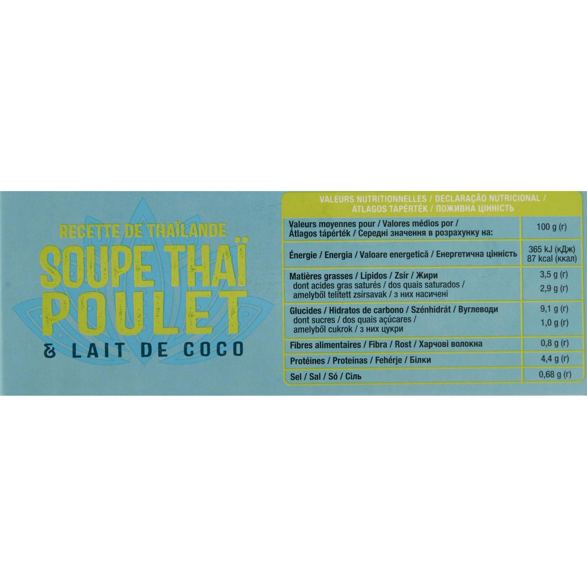 AUCHAN Soupe thai coco 350g