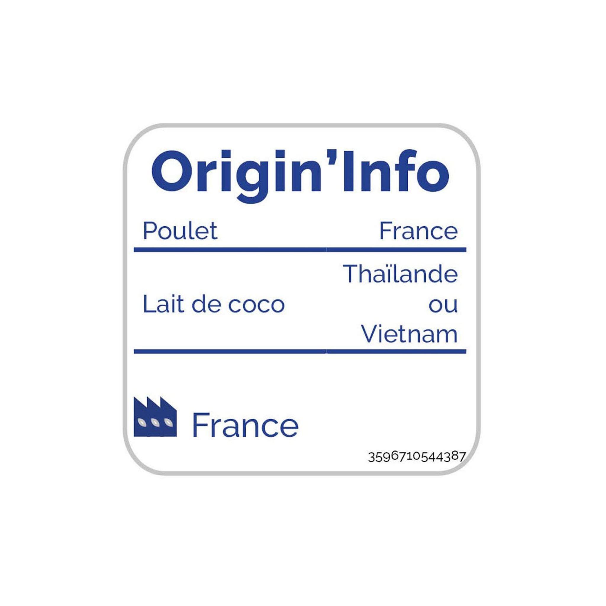 Voir la diapositive 4 : AUCHAN Soupe thai coco 350g