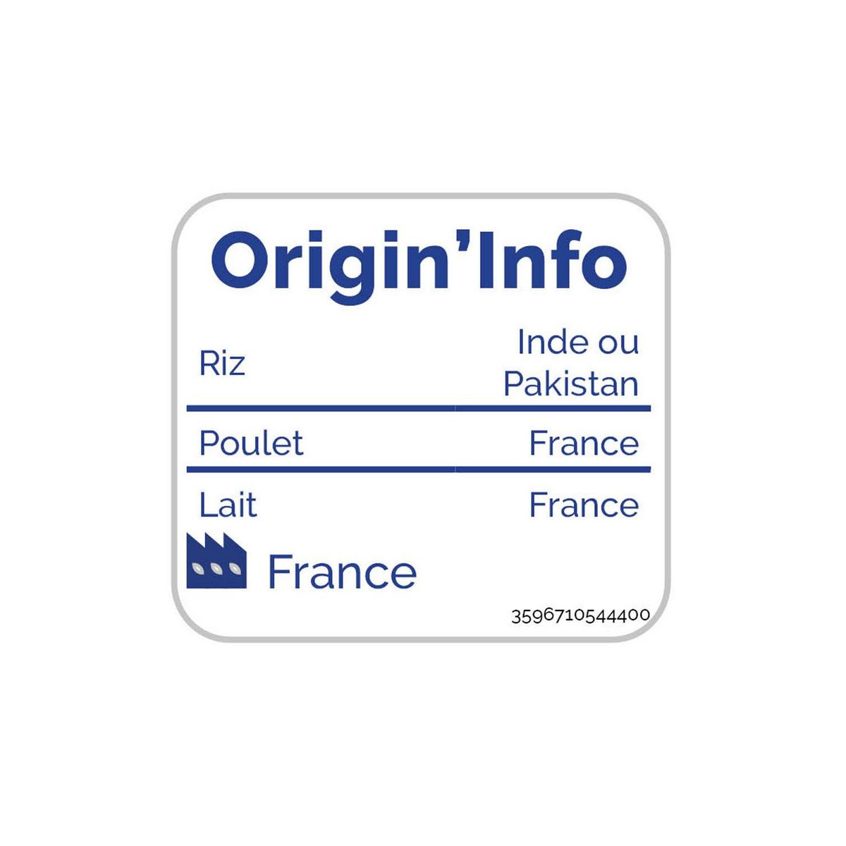 AUCHAN Butter chicken riz basmati 350g