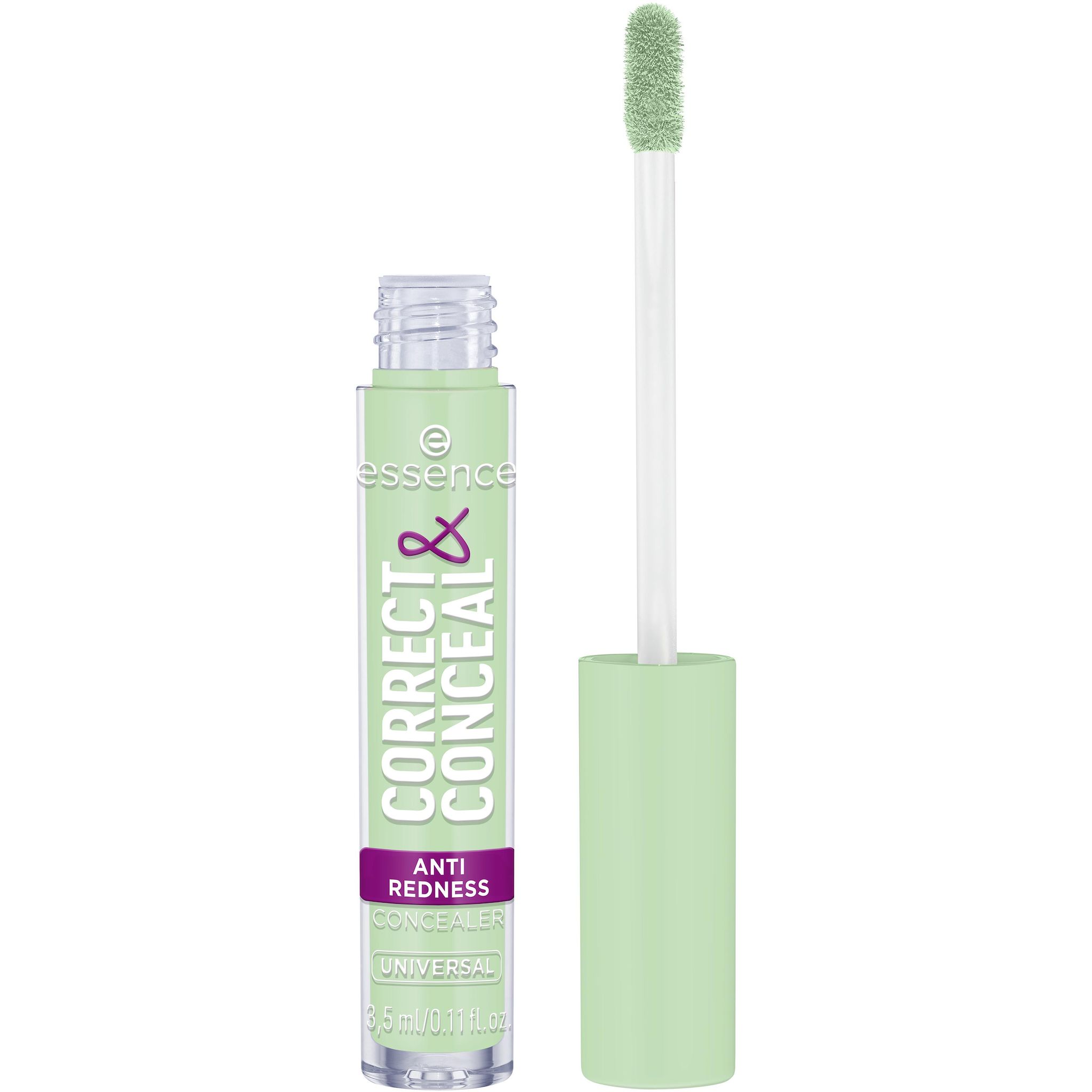 Voir la diapositive 2 : ESSENCE Correct&Conceal anti redness correcteur anti-rougeurs universal 3.5ml
