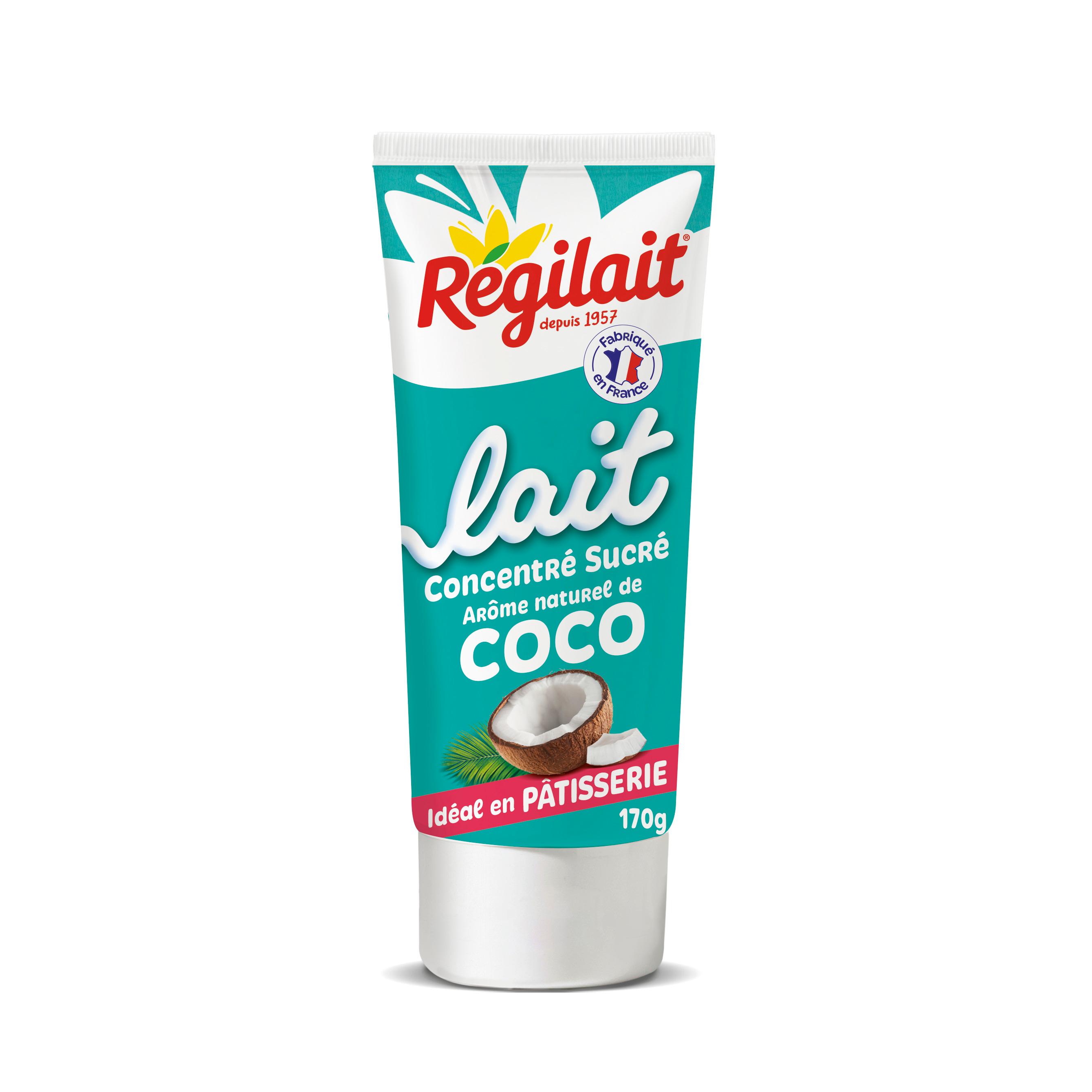 REGILAIT Lait concentré sucré à l'arôme naturel de coco 170g