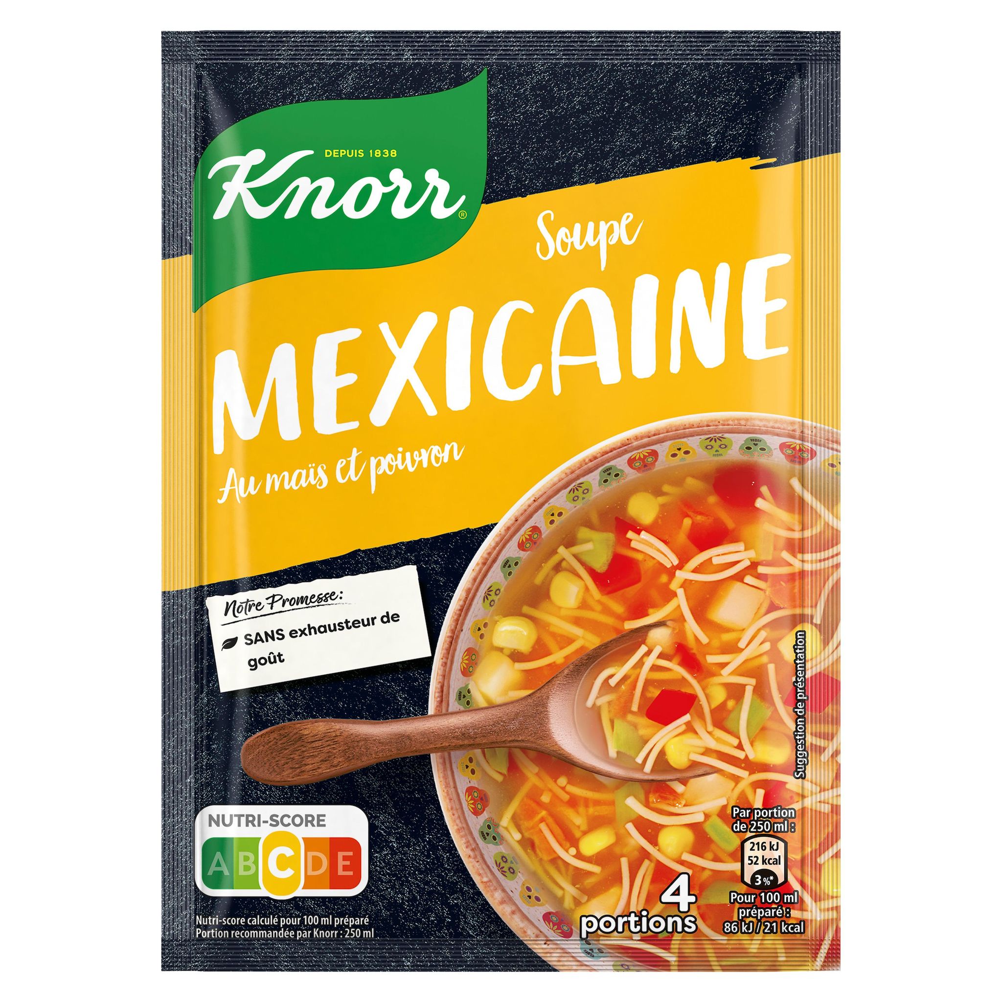 Voir la diapositive 2 : KNORR Soupe déshydratée mexicaine 4 portions 64g