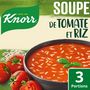 Voir la diapositive 2 : KNORR Soupe déshydratée de tomate et riz 3 personnes 74g