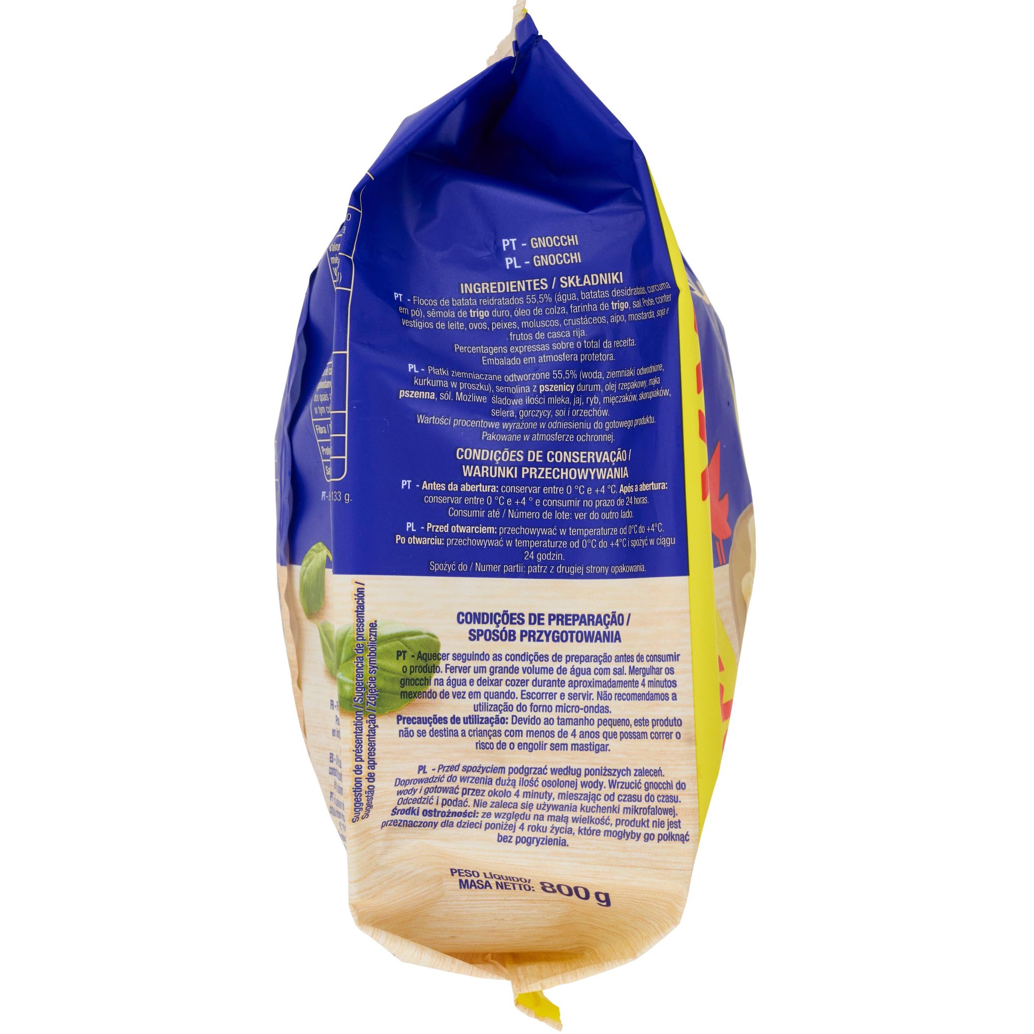 Voir la diapositive 2 : AUCHAN Gnocchi 6 parts 800g