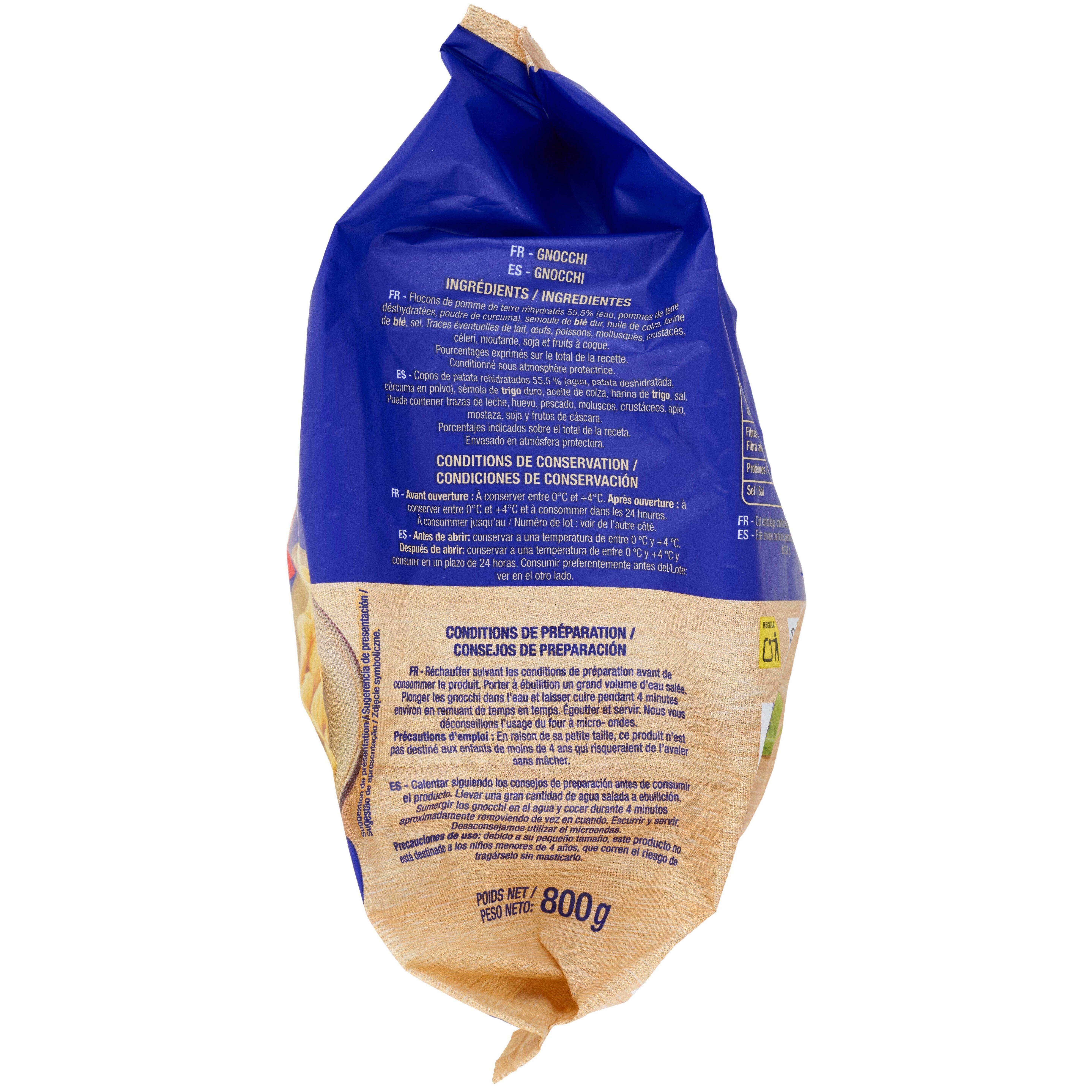 Voir la diapositive 4 : AUCHAN Gnocchi 6 parts 800g