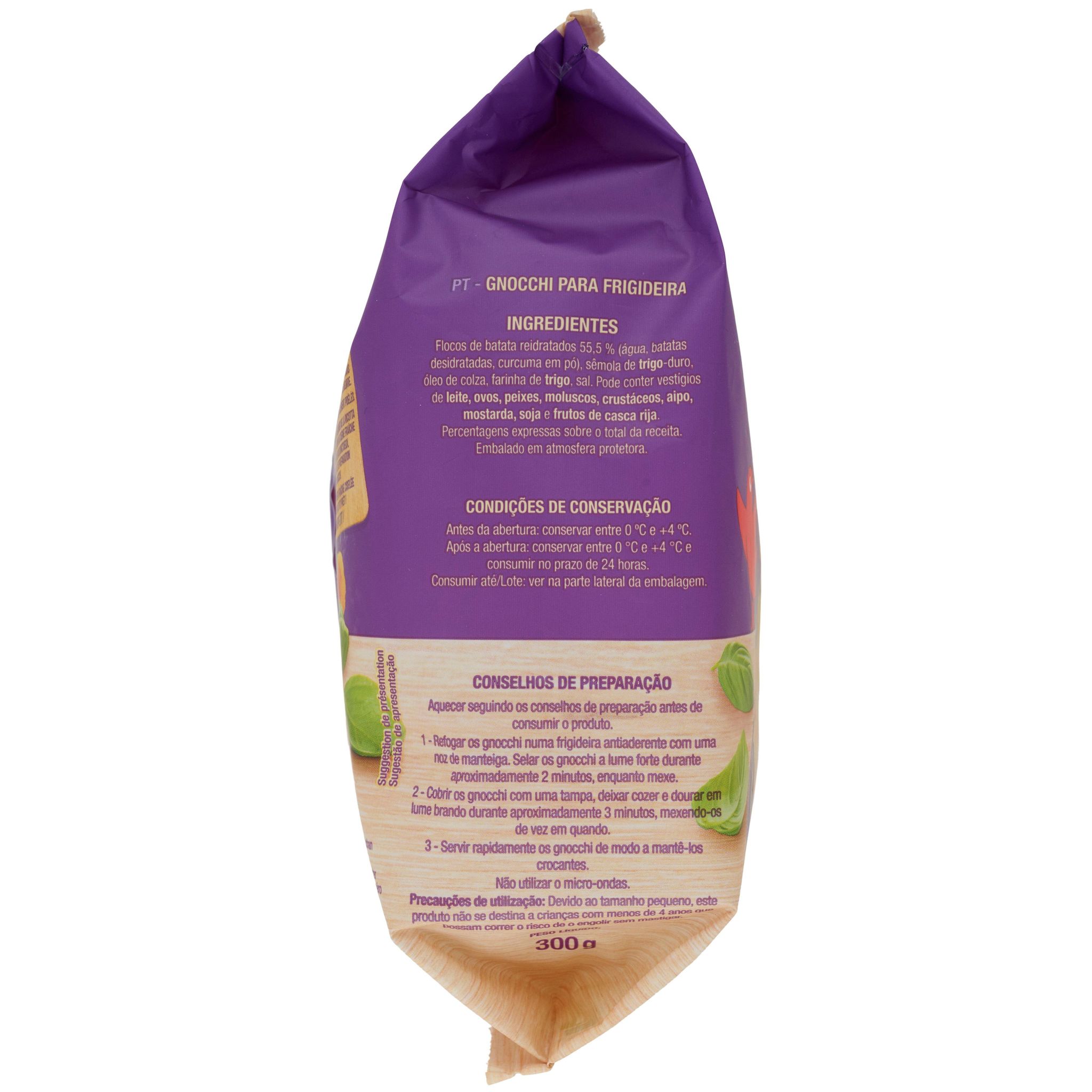 Voir la diapositive 3 : AUCHAN Gnocchi à poêler 2 parts 300g