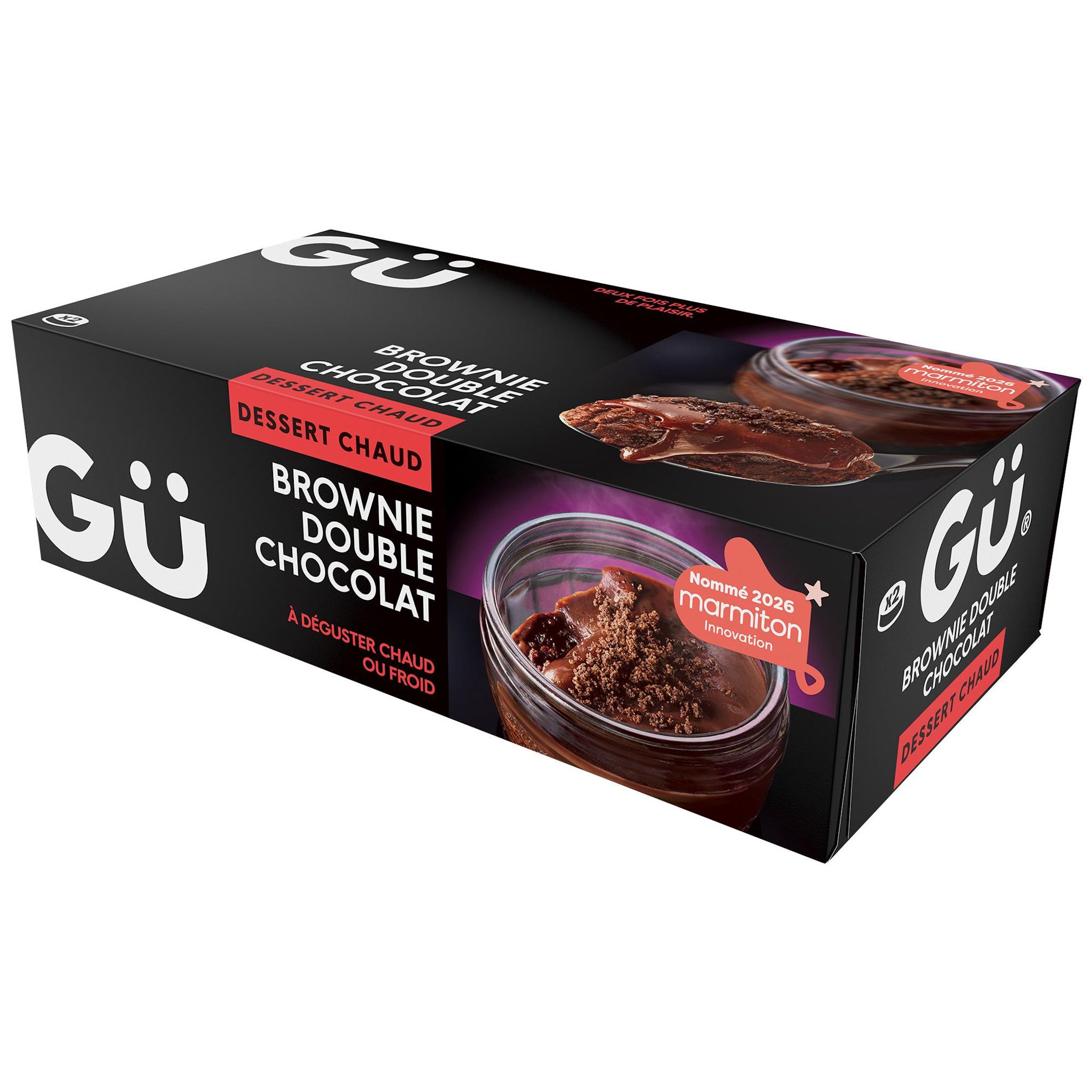 GU Brownie double chocolat 2x70g