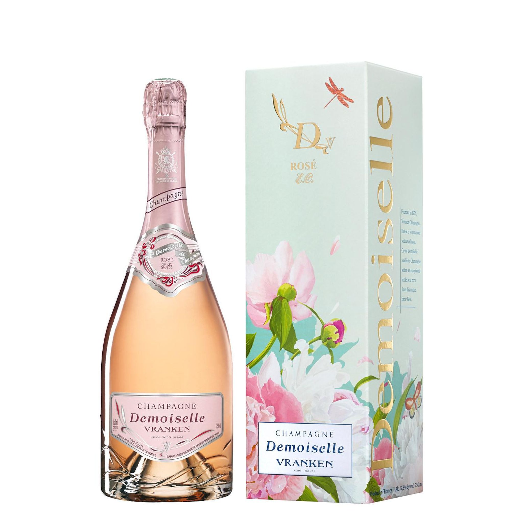 VRANKEN AOP Champagne Demoiselle rose étui 75cl
