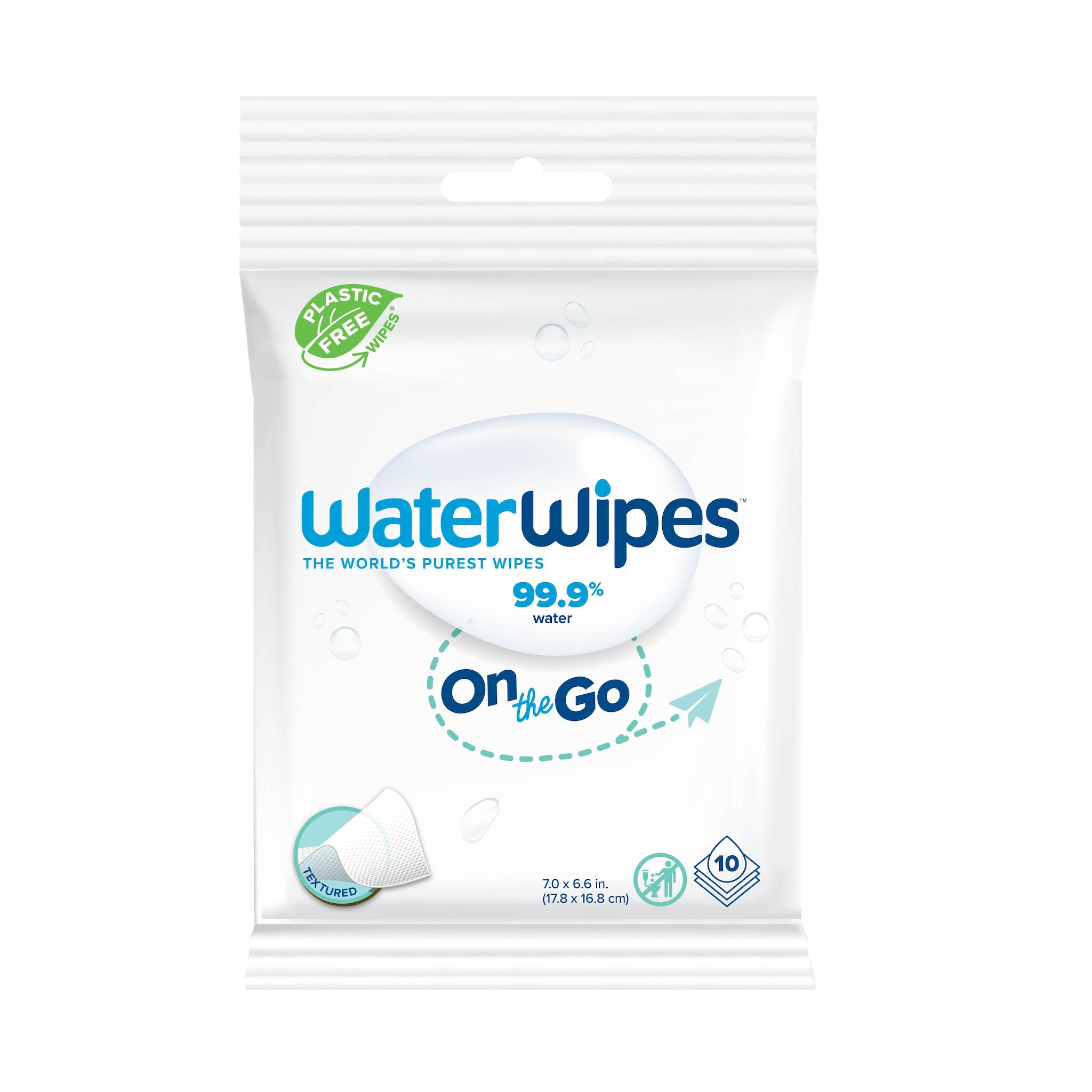 WATER WIPES Lingettes nomades pour bébés 3en1 PACK X10