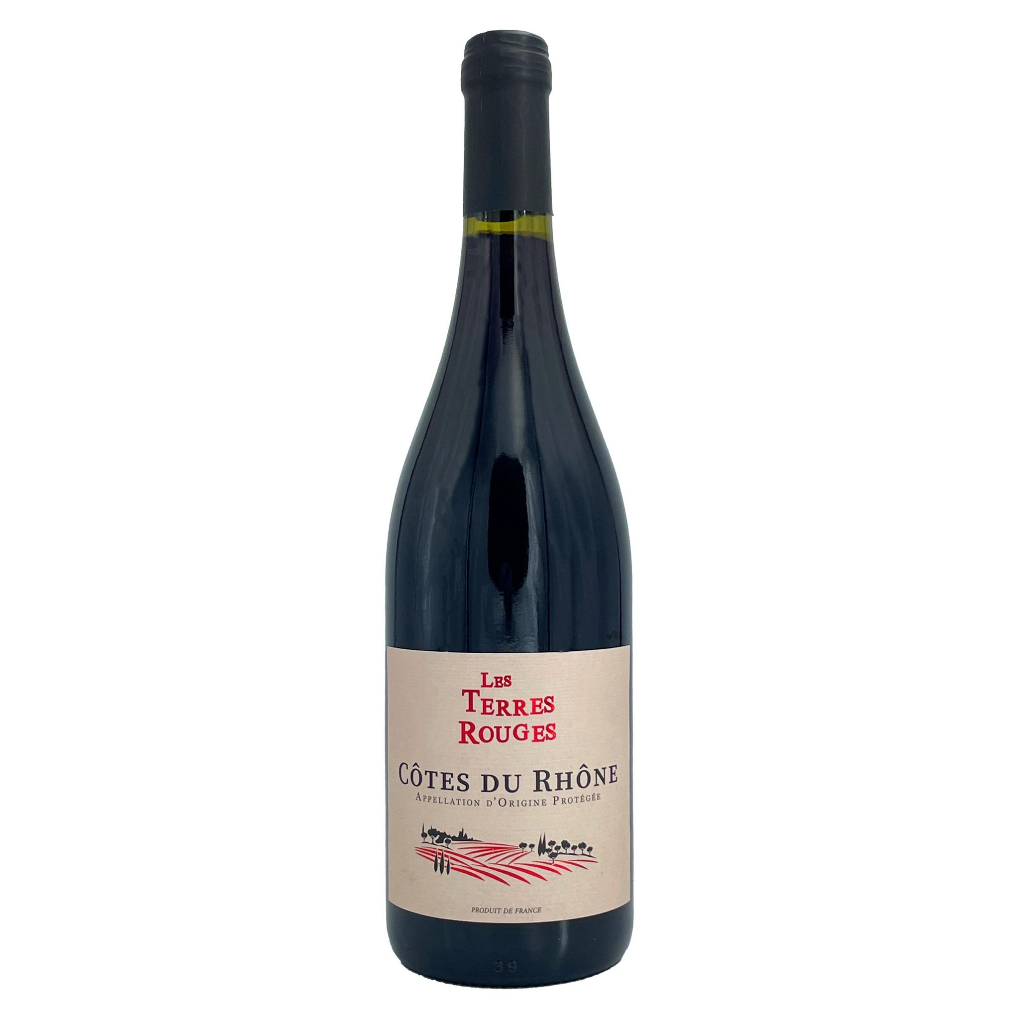 Voir la diapositive 2 : AOP Côte du Rhône Les Terres Rouges rouge 75cl