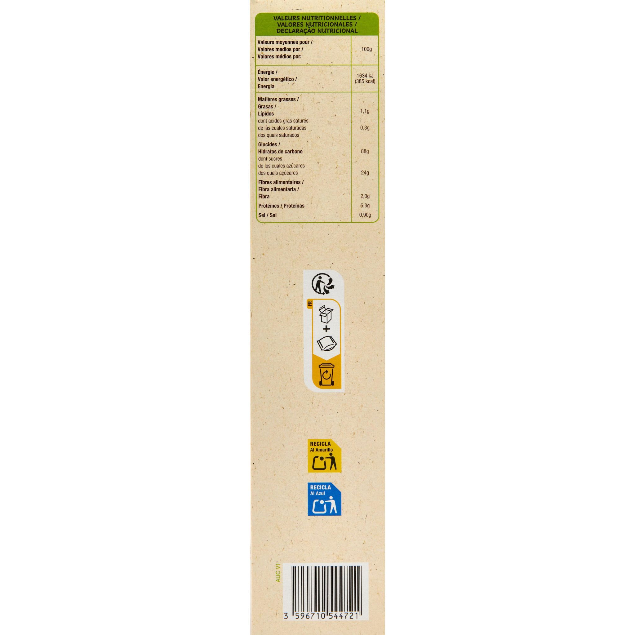 Voir la diapositive 4 : AUCHAN BIO Céréales boules au miel 375g