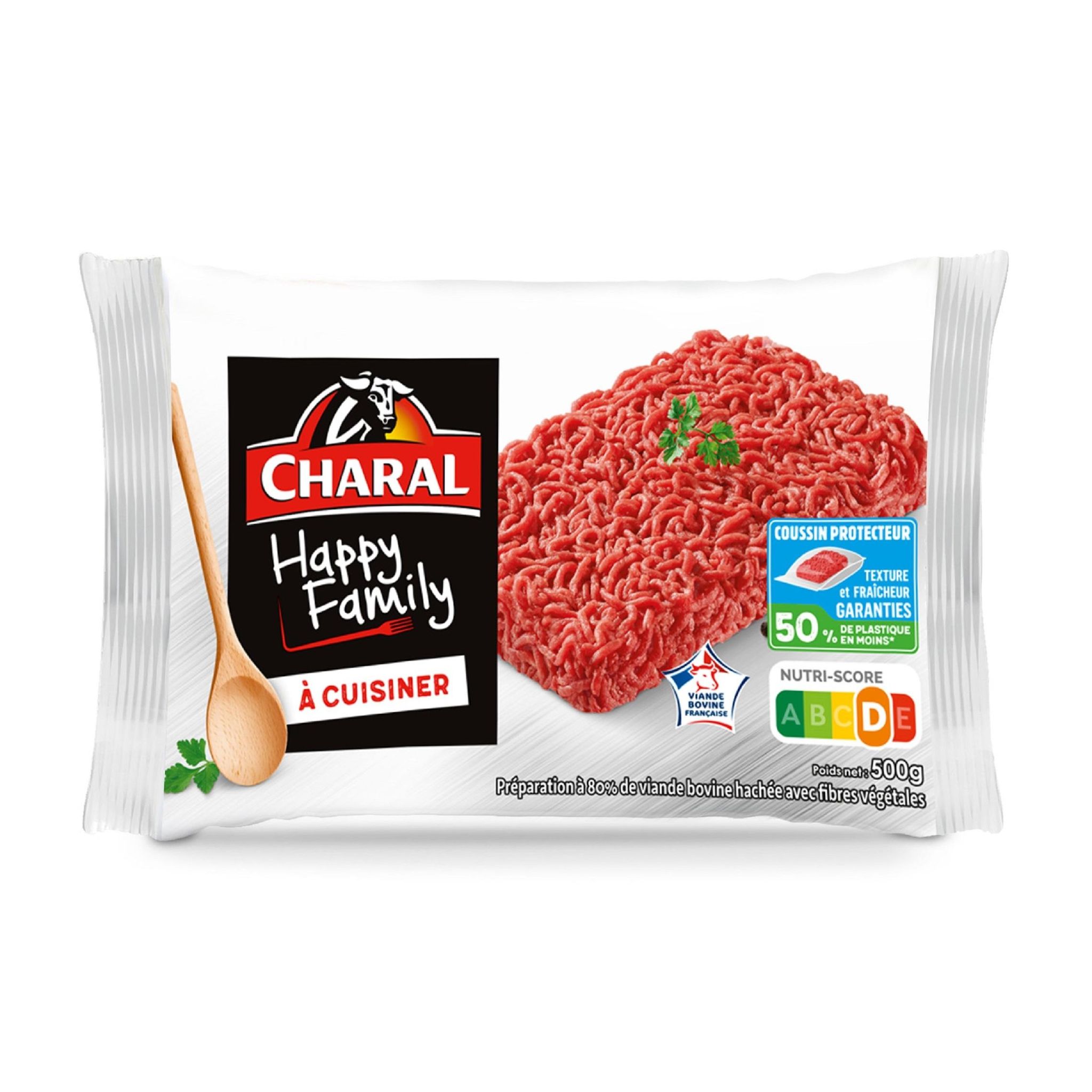 CHARAL Haché vrac à cuisiner Happy Family VBF 500g