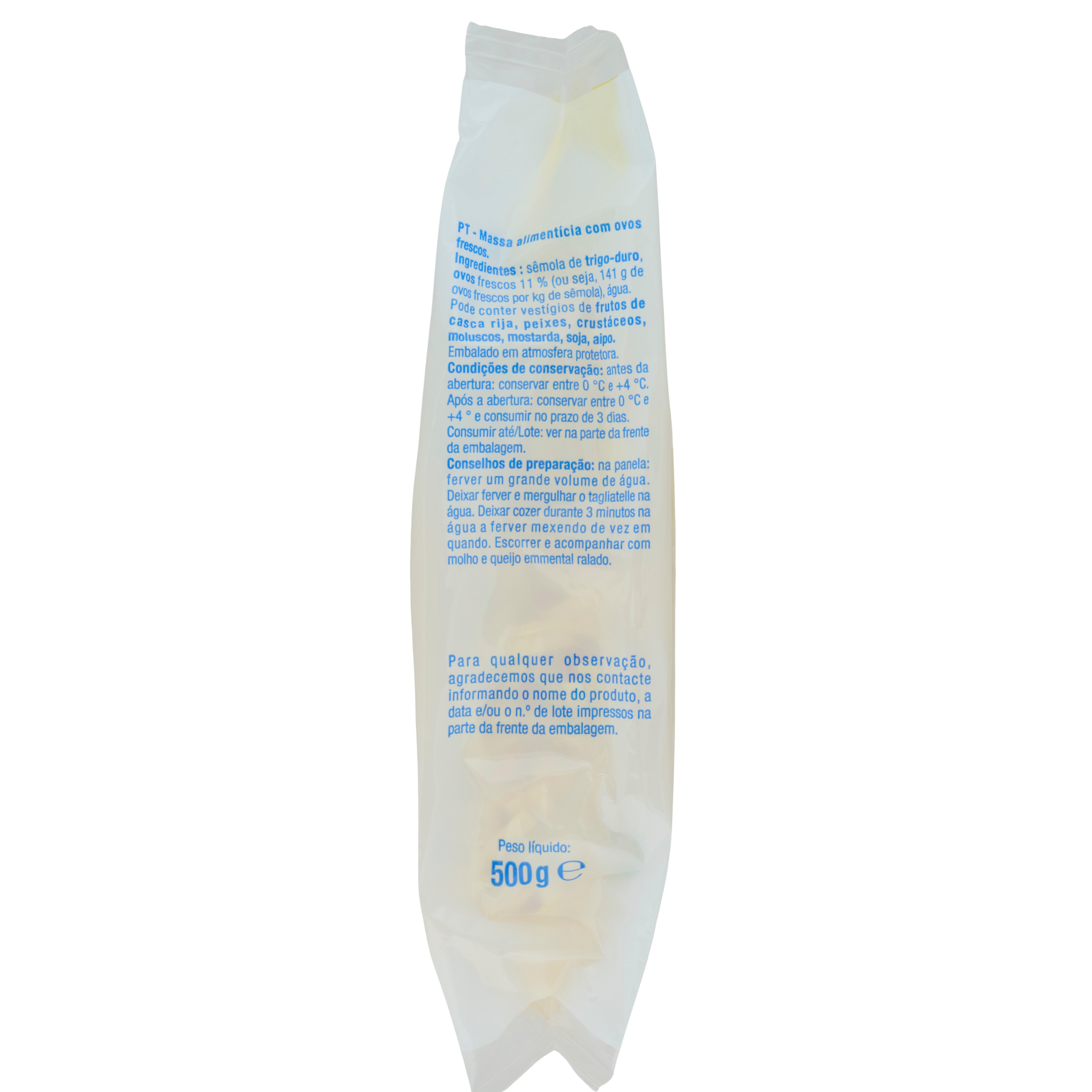 Voir la diapositive 2 : POUCE Tagliatelles 4 parts 500g